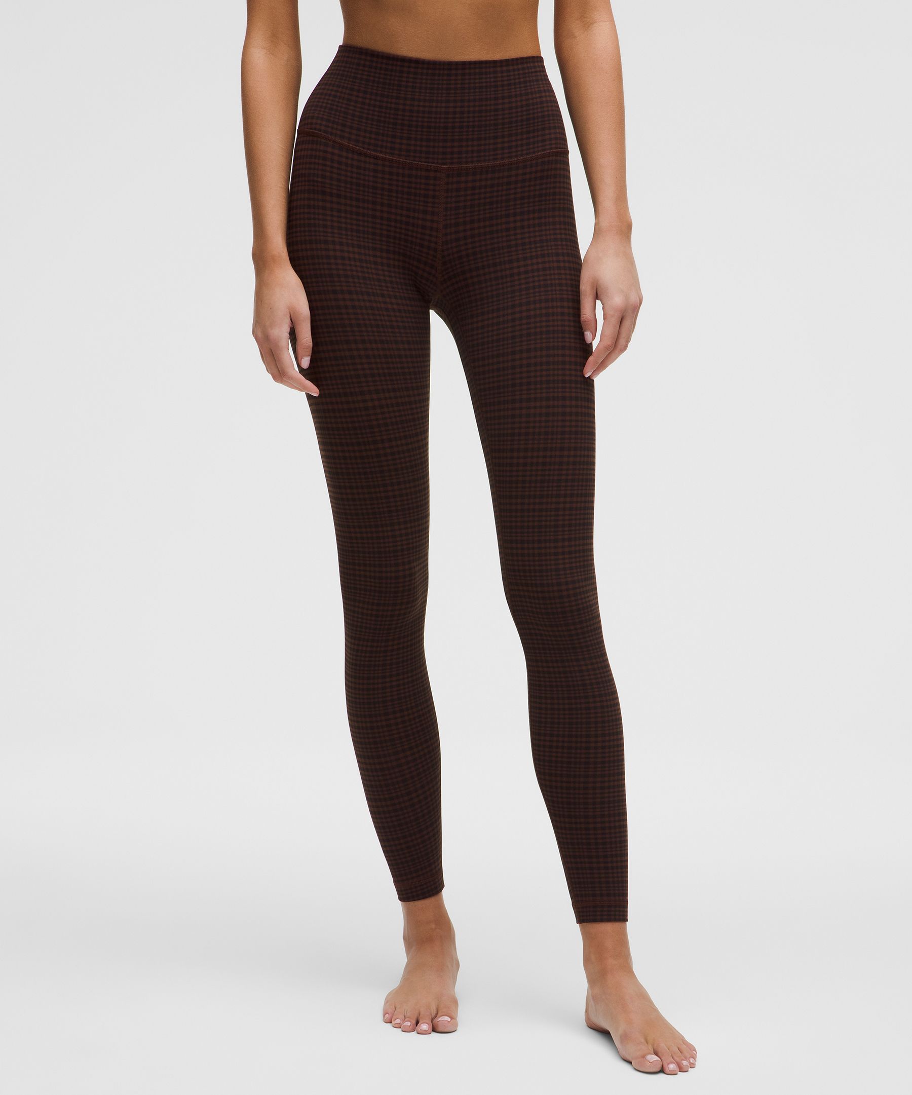 lululemon Align™ High-Rise Pant 28" - Glow Grid Lava Cake