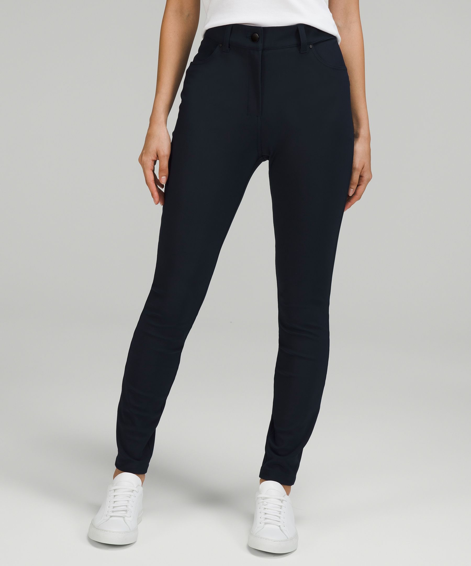 LULULEMON Womens Black High Rise City Sleek Slim F