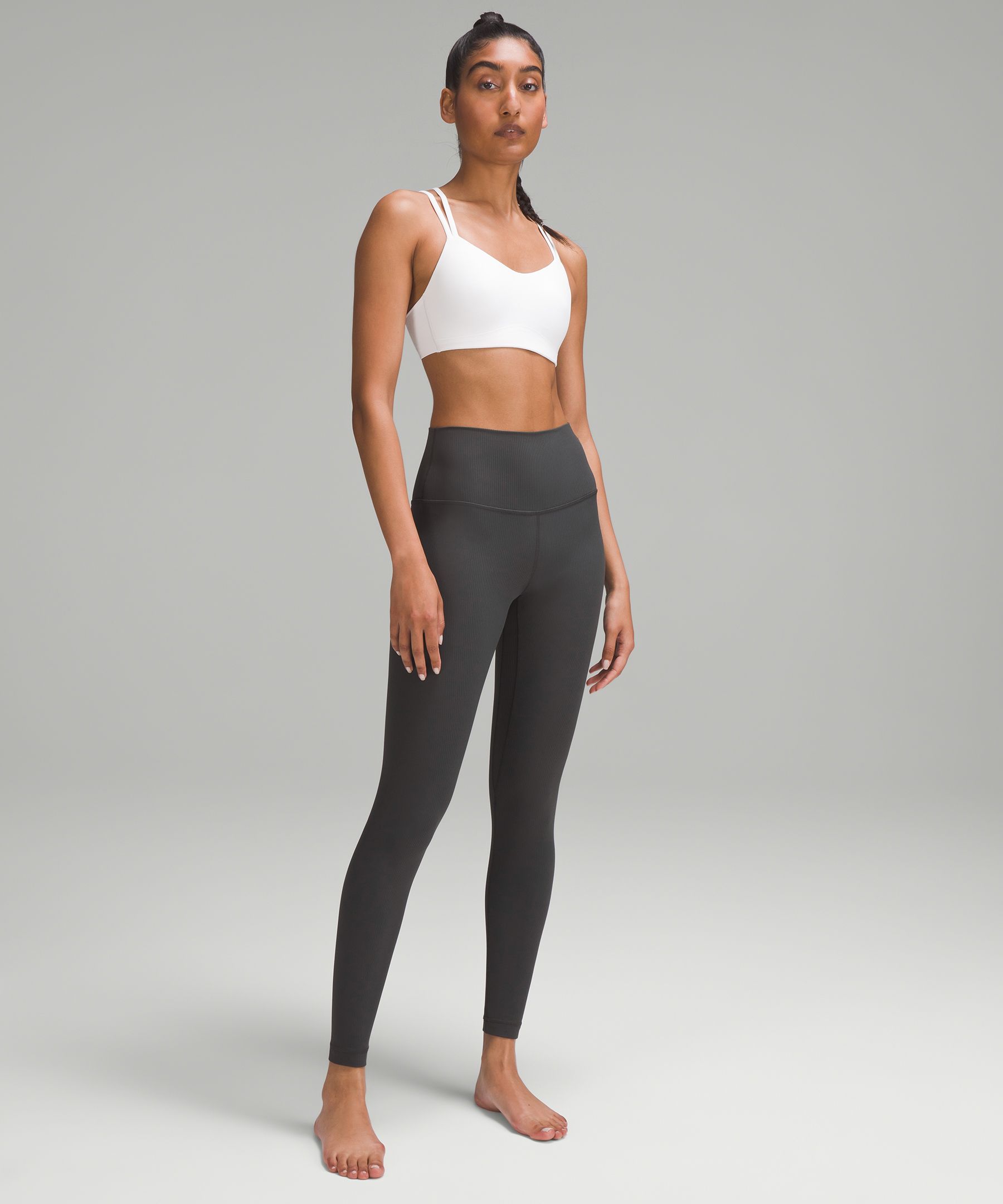 Lululemon Ribbed White Leggings Size 6 - $90 (34% Off Retail) - From Jessica