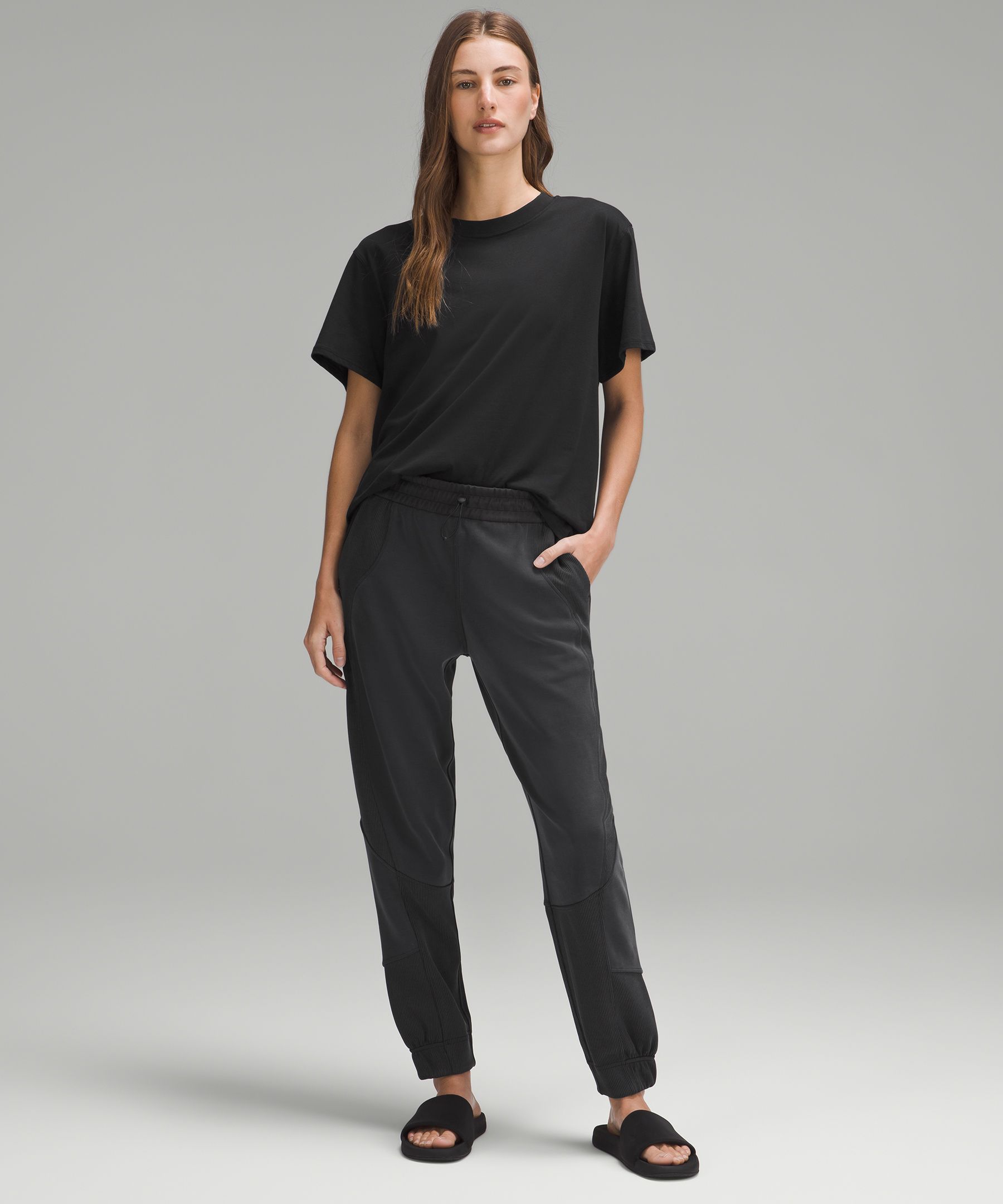 Ribbed joggers womens online