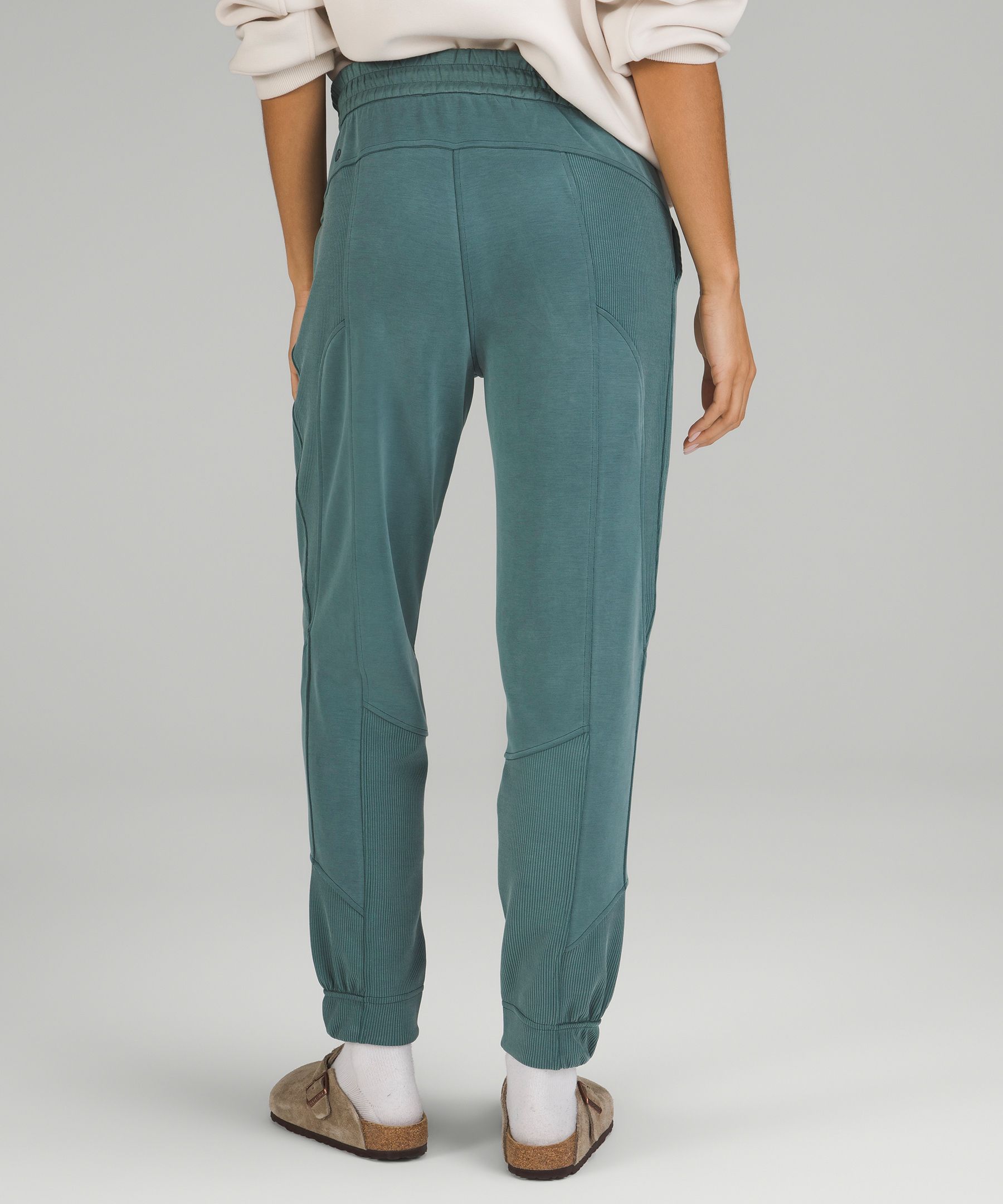 lululemon athletica, Pants & Jumpsuits, Lululemon Find Your Mantra Rib Knit  Pants High Rise Pockets Snaps Loungewear