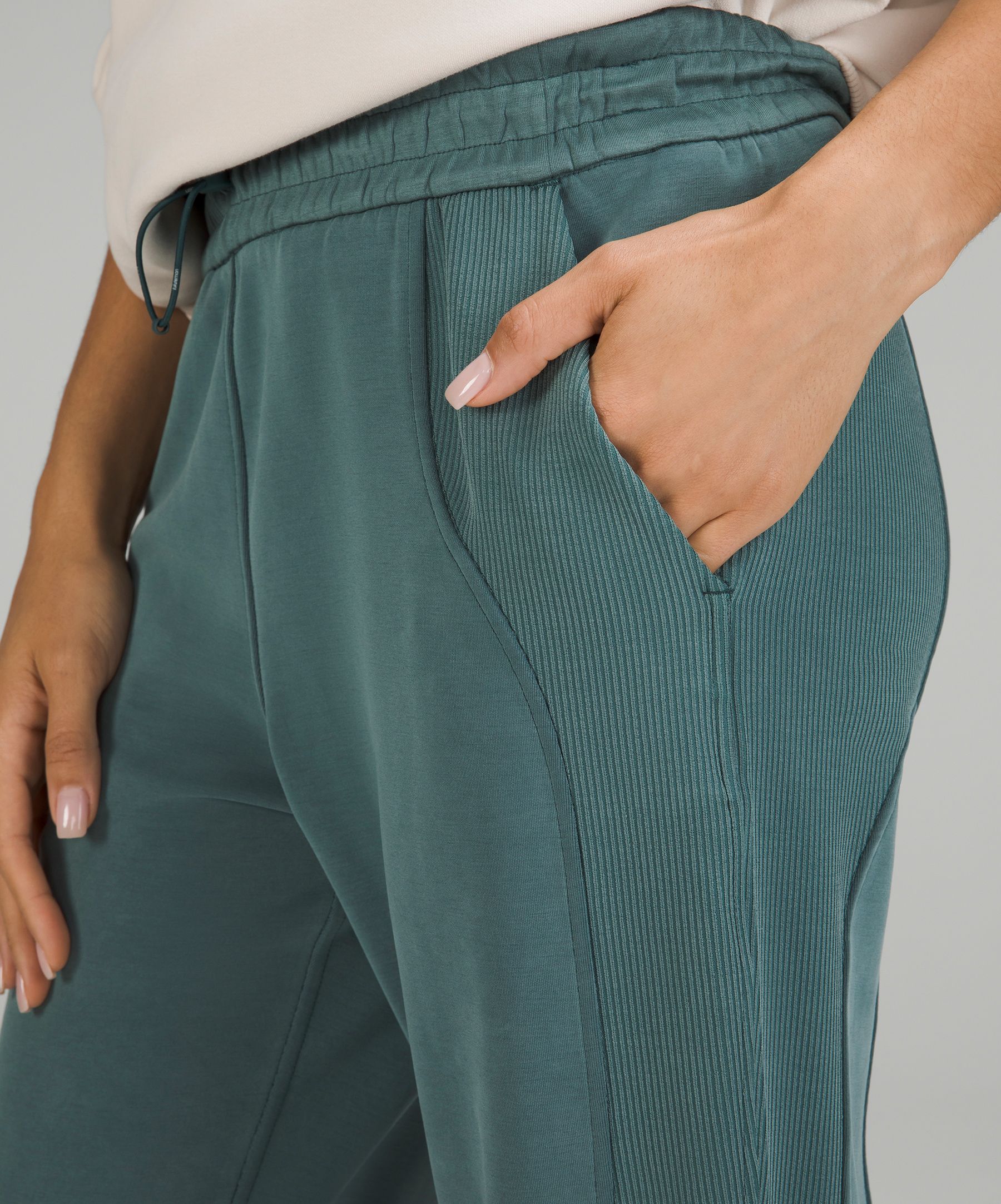 lululemon athletica Aligntm Super-high-rise Ribbed-waist Joggers in Green