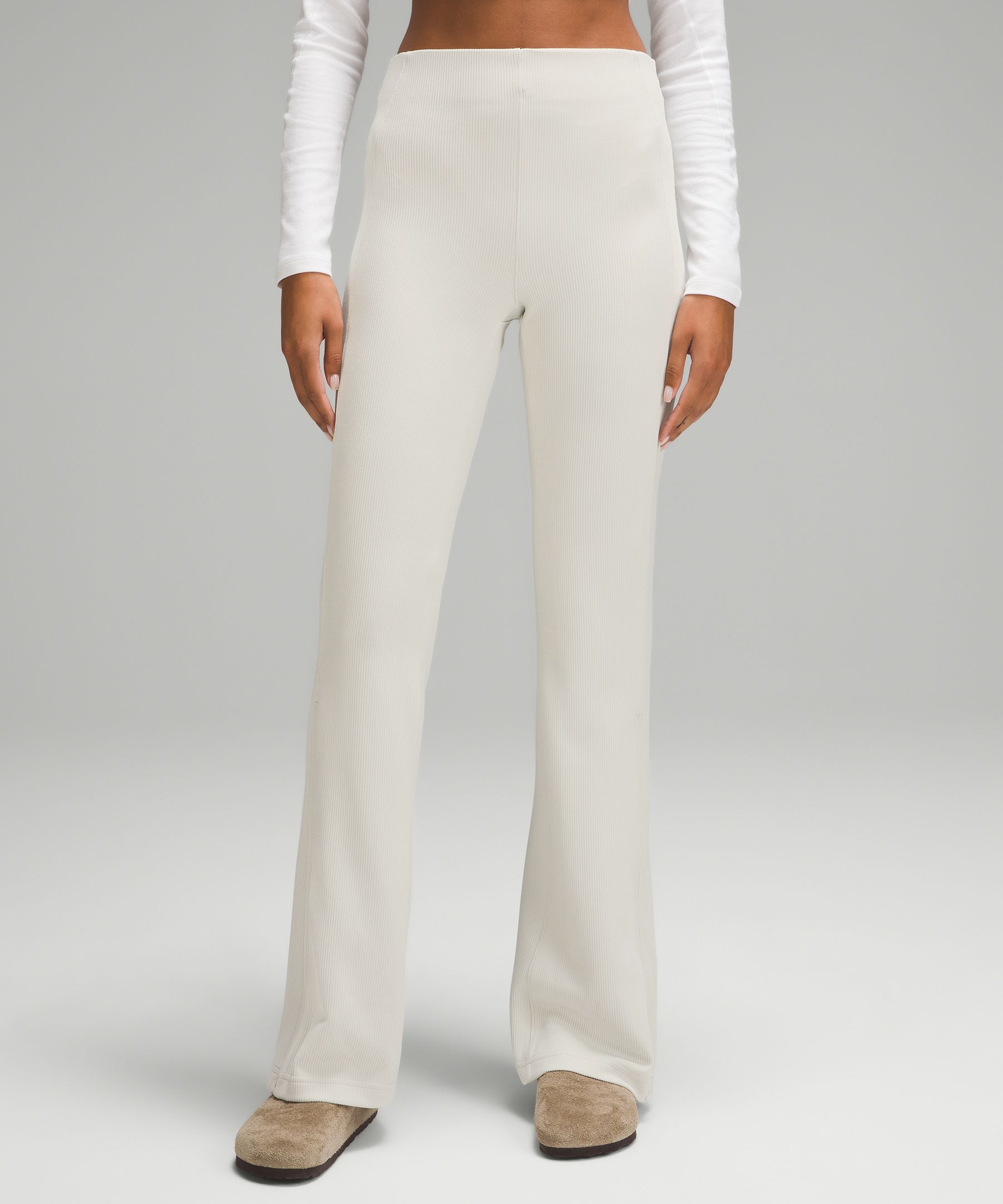 Brushed Softstreme Ribbed Zip Flared Pant 32.5