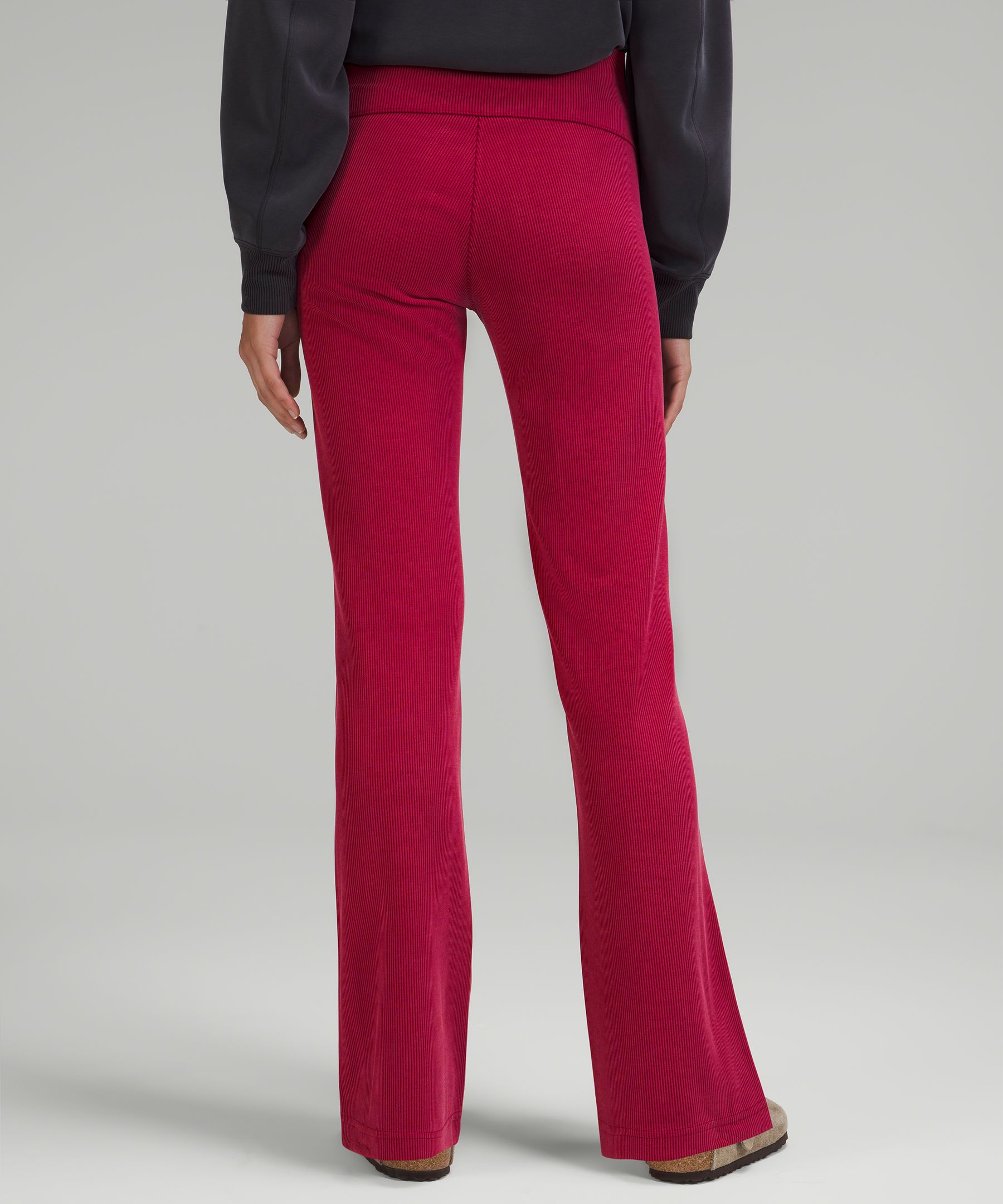 Brushed Softstreme Ribbed Zip-Flared Pant 32.5" | Women's Sweatpants