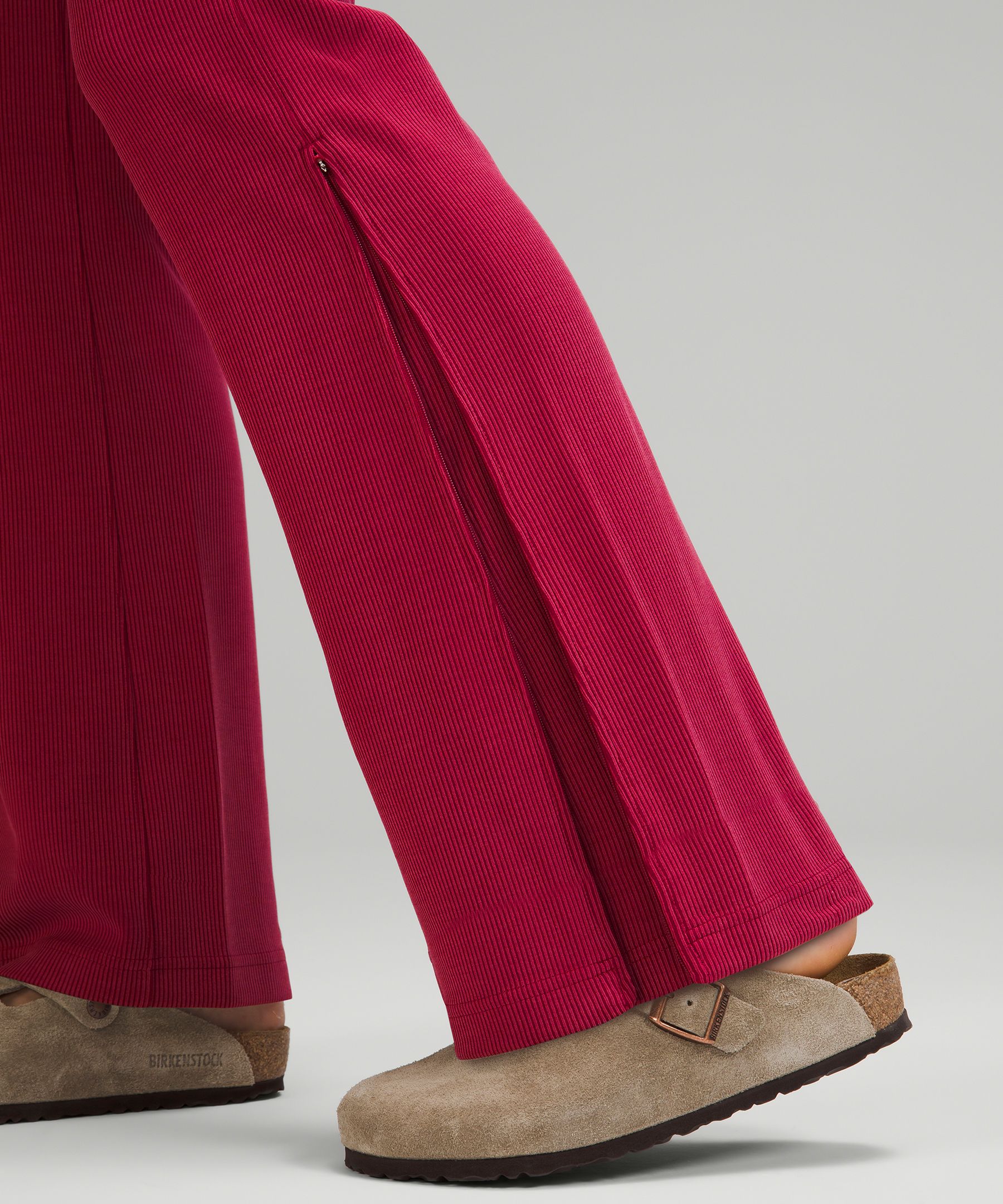 Brushed Softstreme Ribbed Zip-Flared Pant 32.5" | Women's Sweatpants