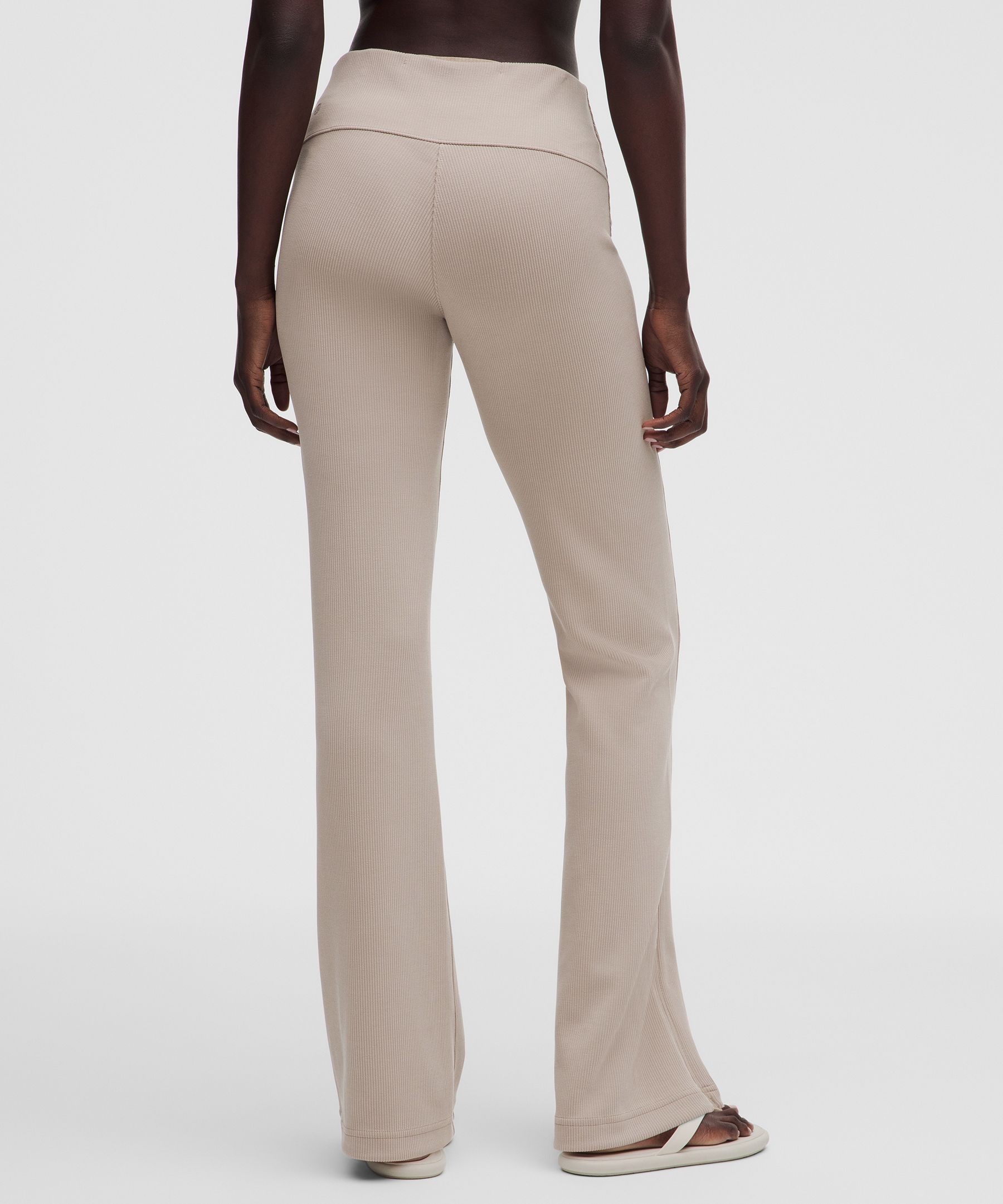 Brushed Softstreme Ribbed Zip-Flared Pant 32.5"
