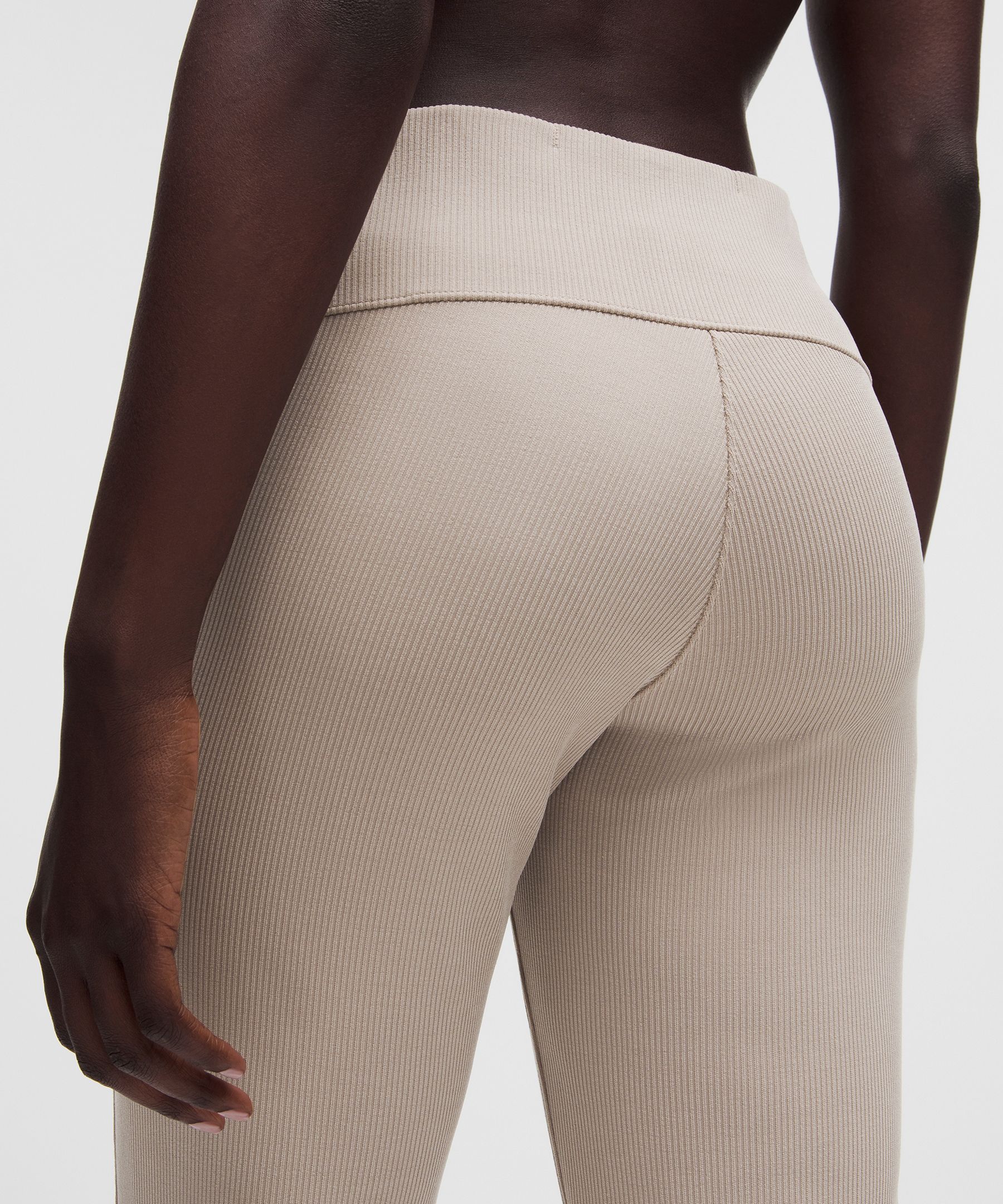 Brushed Softstreme Ribbed Zip-Flared Pant 32.5"