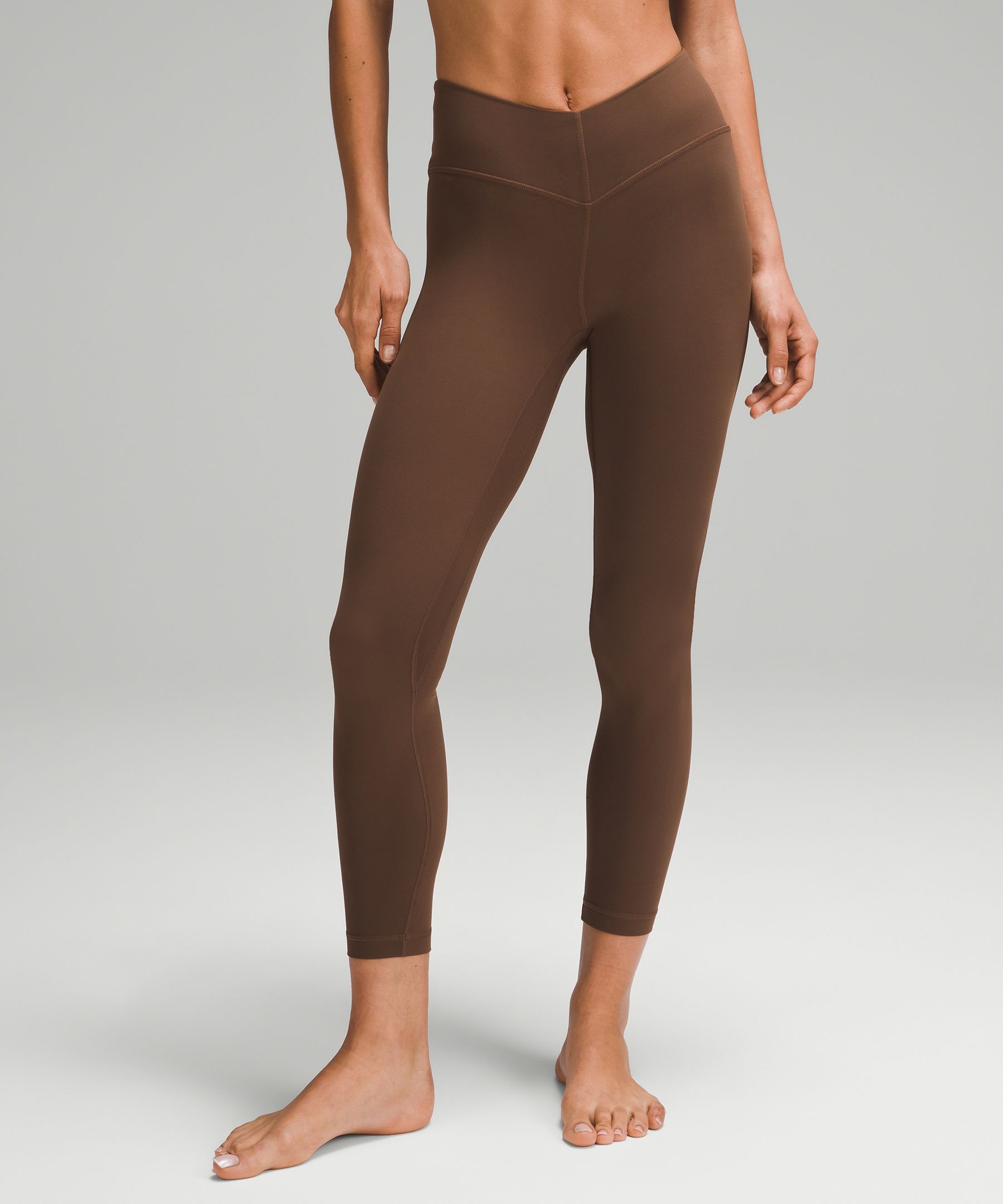 lululemon ALIGN™ HIGH-RISE 64CM RIBBED - Leggings - java/brown