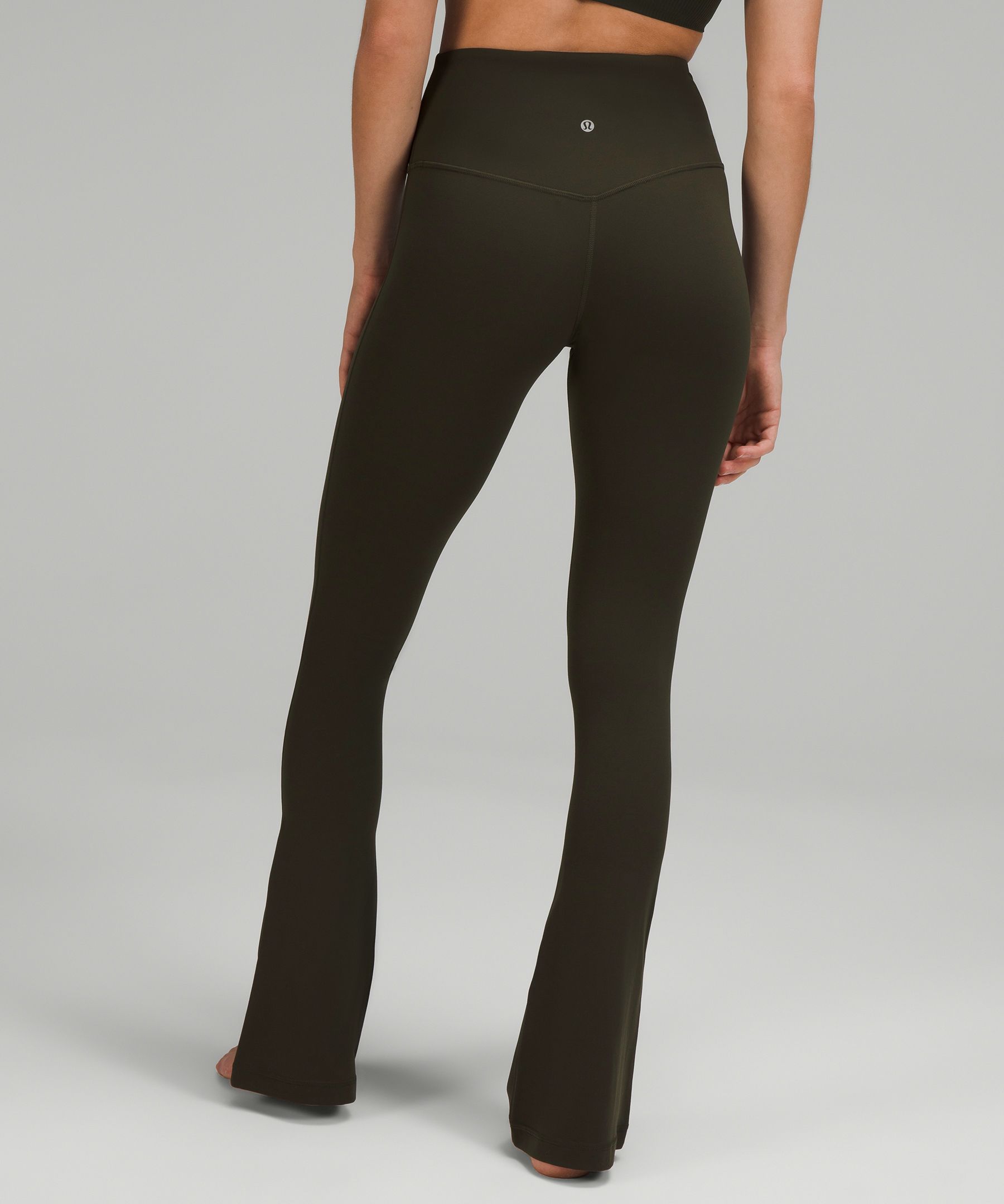 What do we think of these lululemon Align Mini-Flare pants in Java