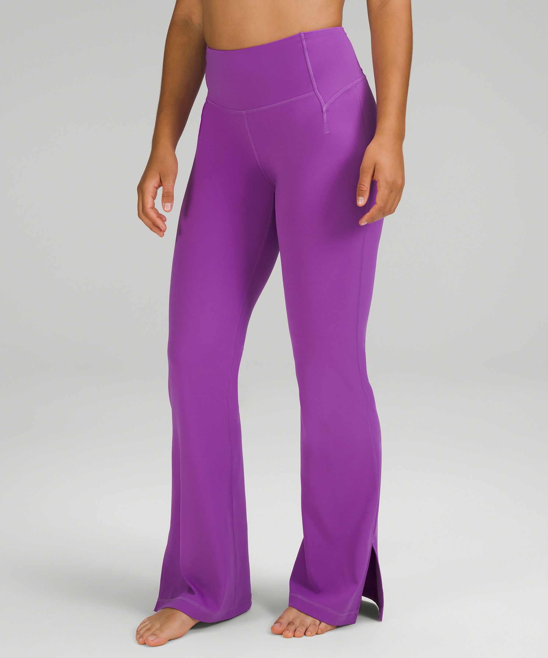Groove Super High Rise Split Hem Flared Pant Nulu Online Only Women s