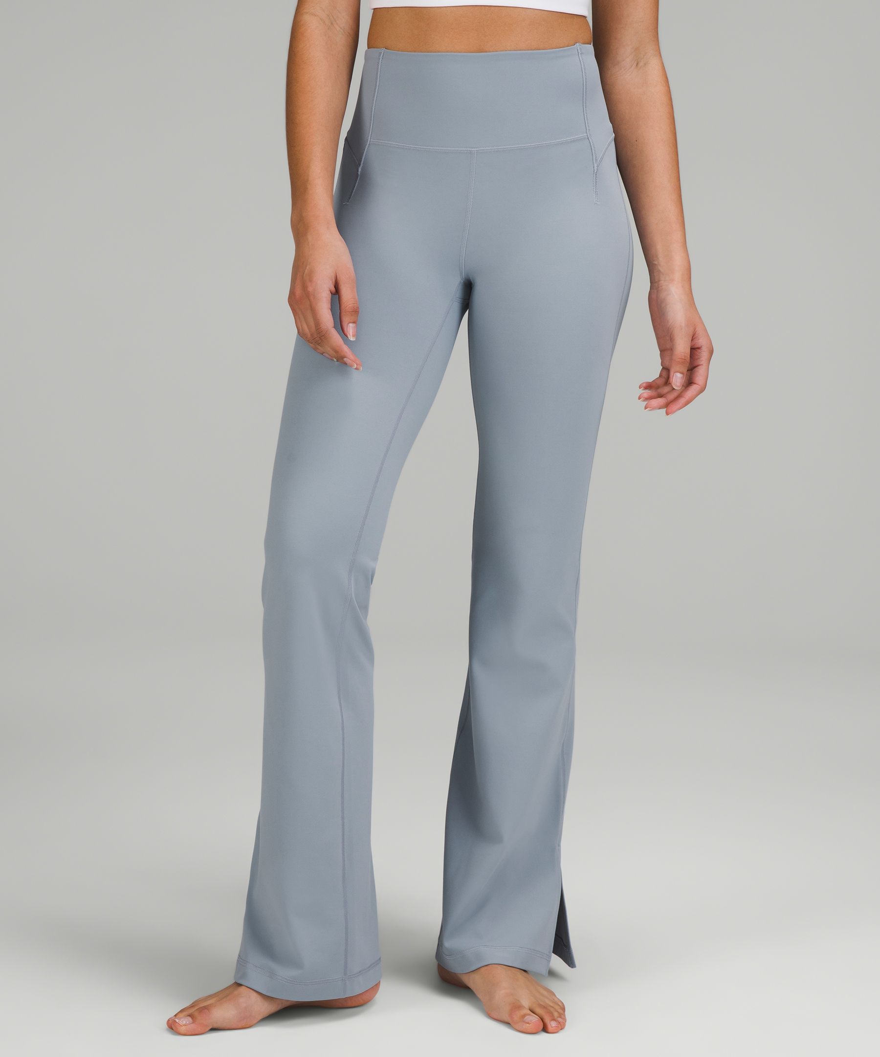 Flare You At High-Waisted Split Hem Pants