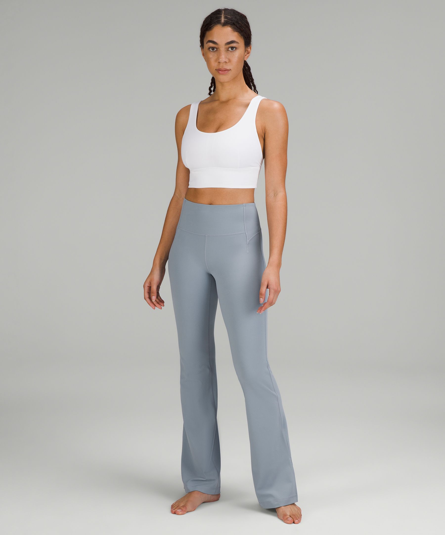 Yoga Softstreme Split Hem Workout Leggings With Pockets With Drawstring And Elastic  Waist For Women Flared Groove, Perfect For Fitness, Gym And Jogging New  Style From Svelte, $15.89