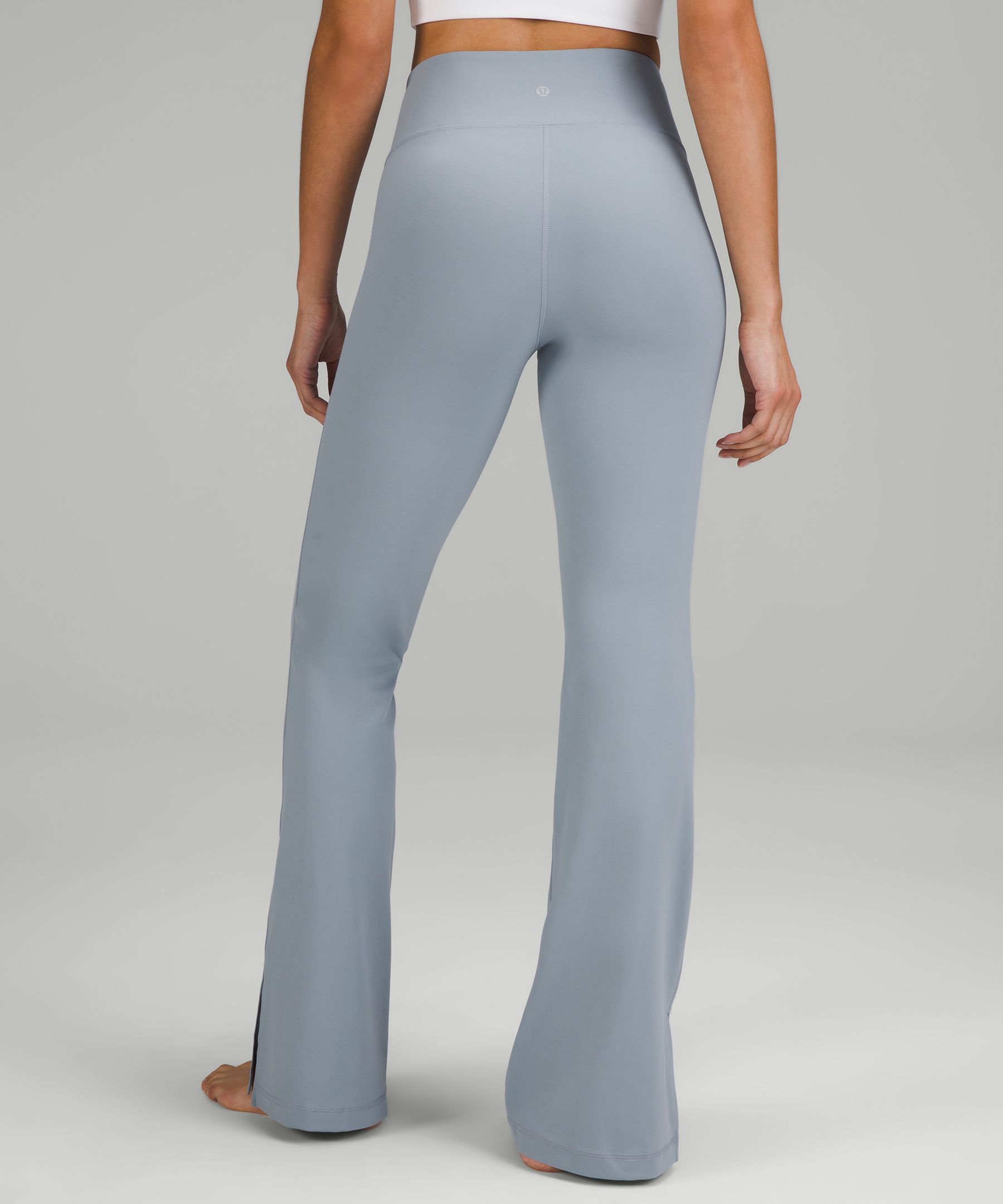 Split Hem Fit And Flare Pants