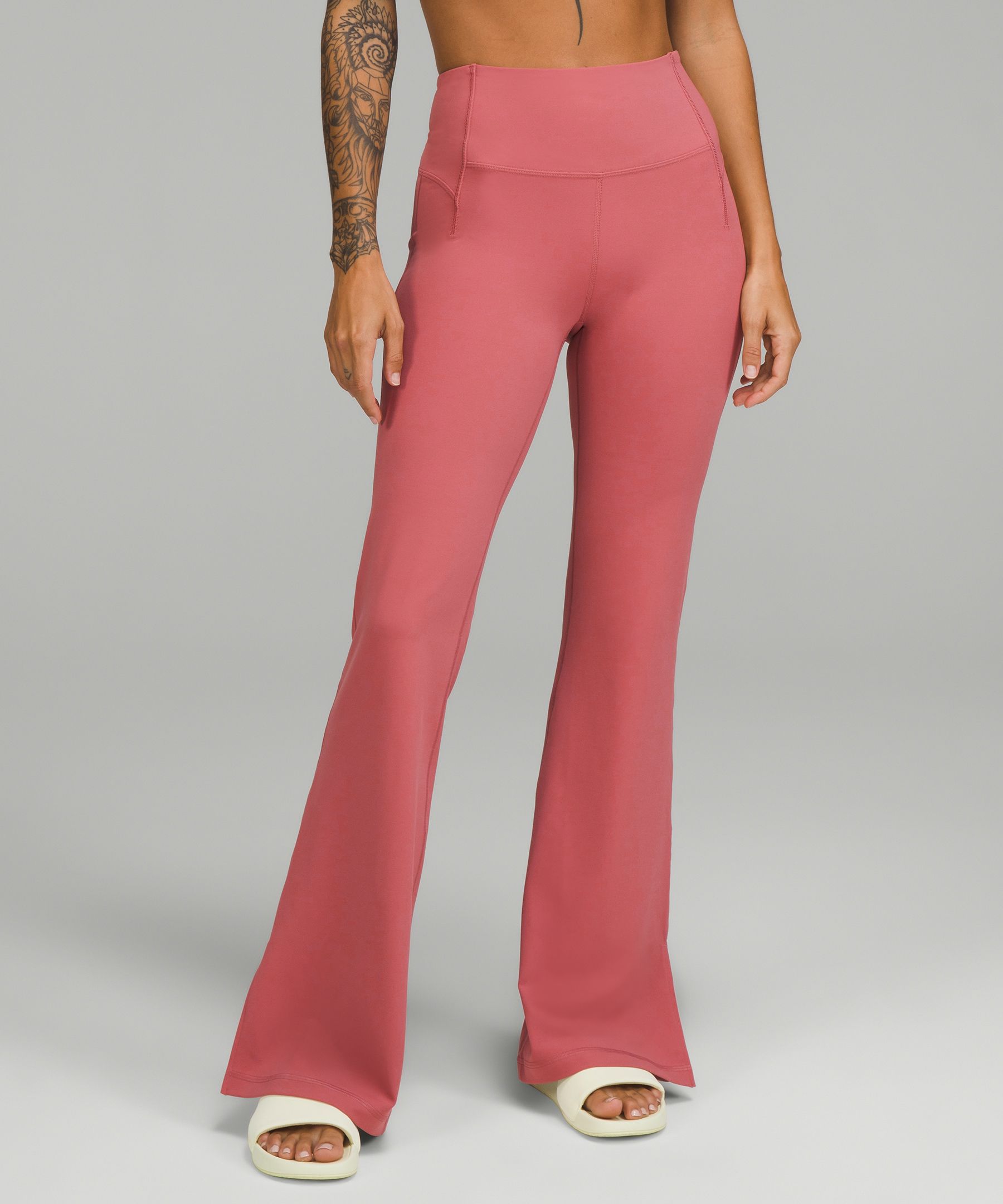 Lululemon Groove Super-high-rise Split-hem Flare Pants Nulu