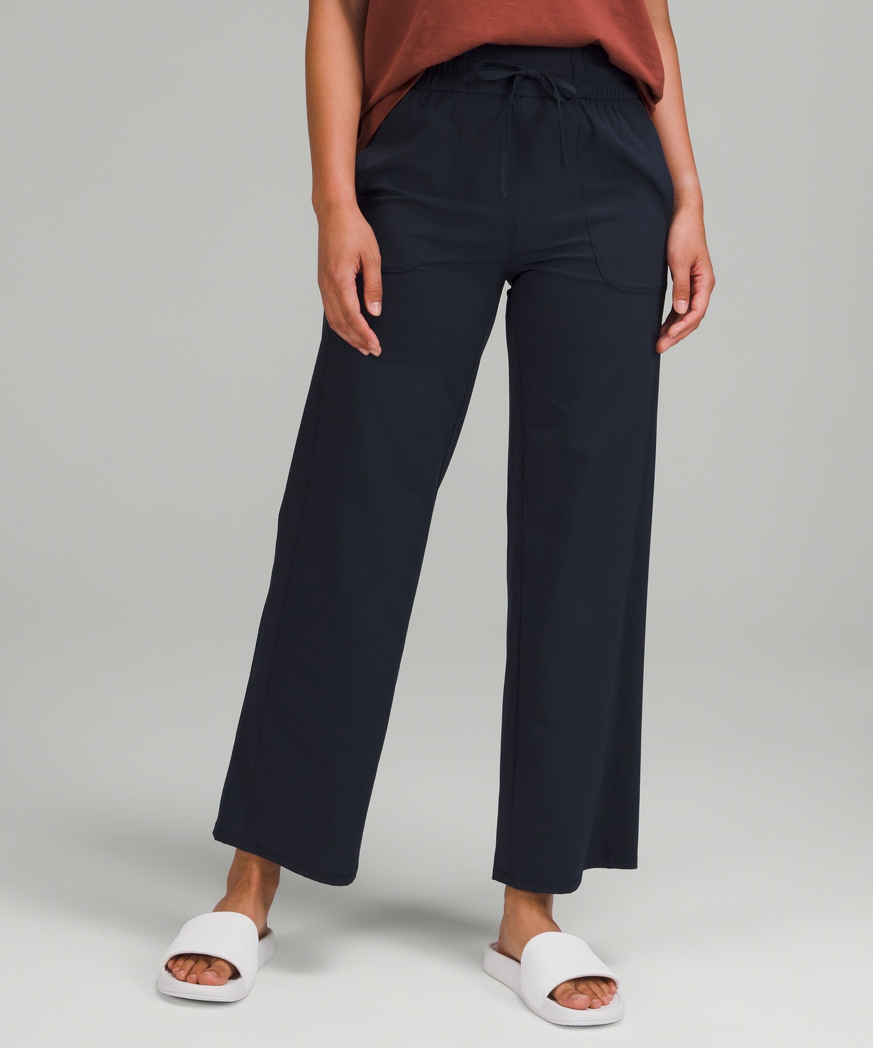 Mid rise hotsell wide leg pants