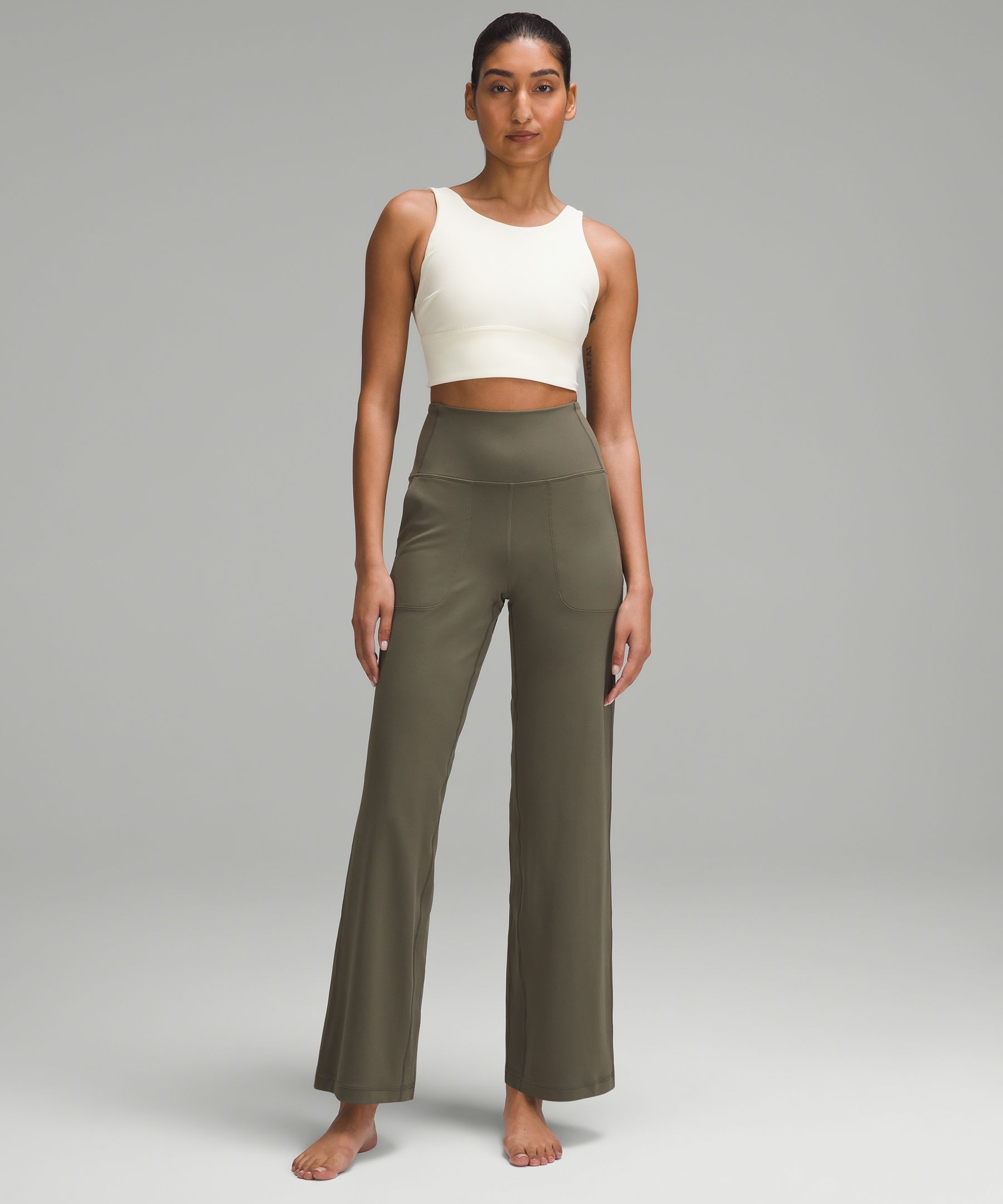 Align high rise wide leg pant, short. I think I'm late to the