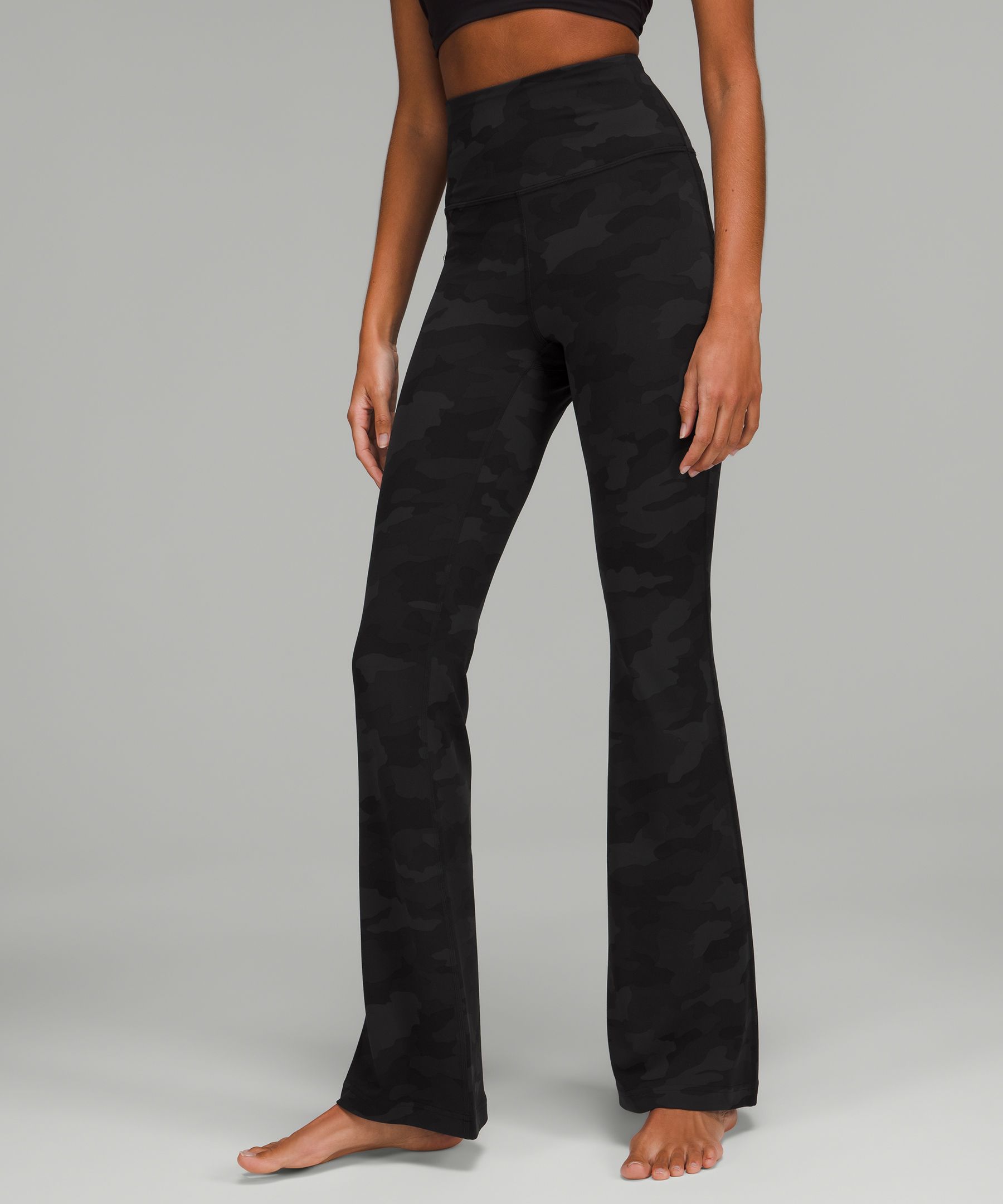 Lululemon Groove Super-high-rise Flared Pants Nulu In Heritage 365