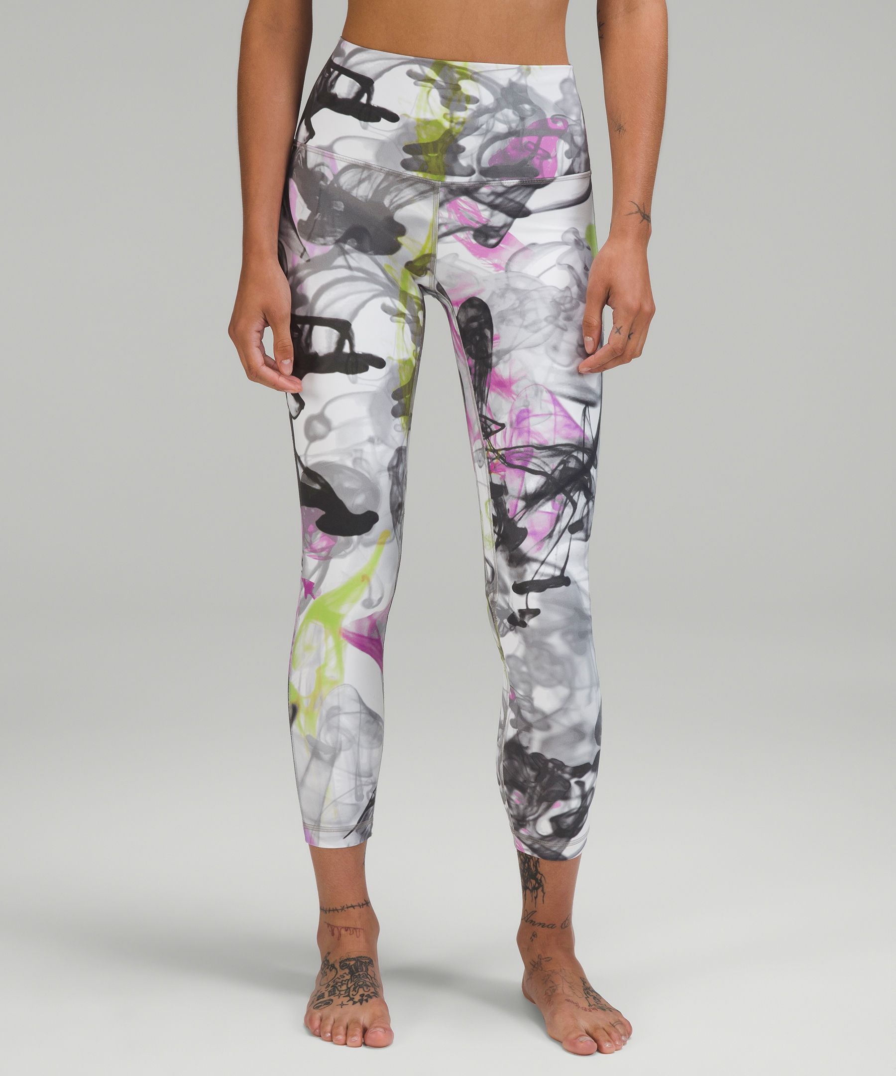 Lululemon Floral Leggings Pink