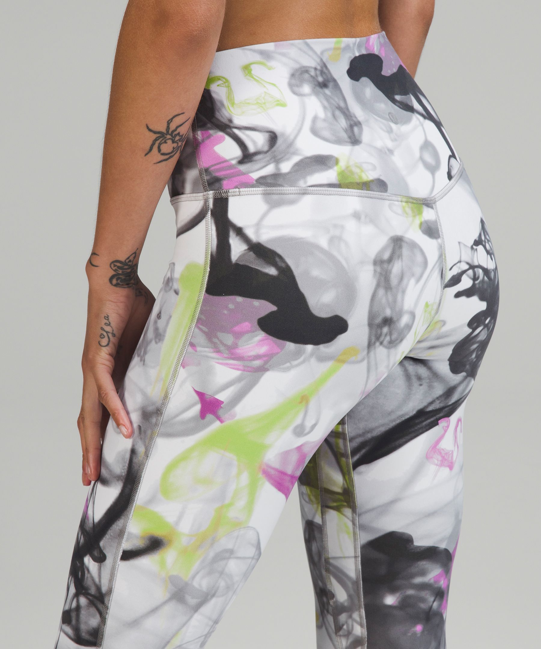 Lululemon Train Times 7/8 Pant *25 - Blush Blossom Alpine White