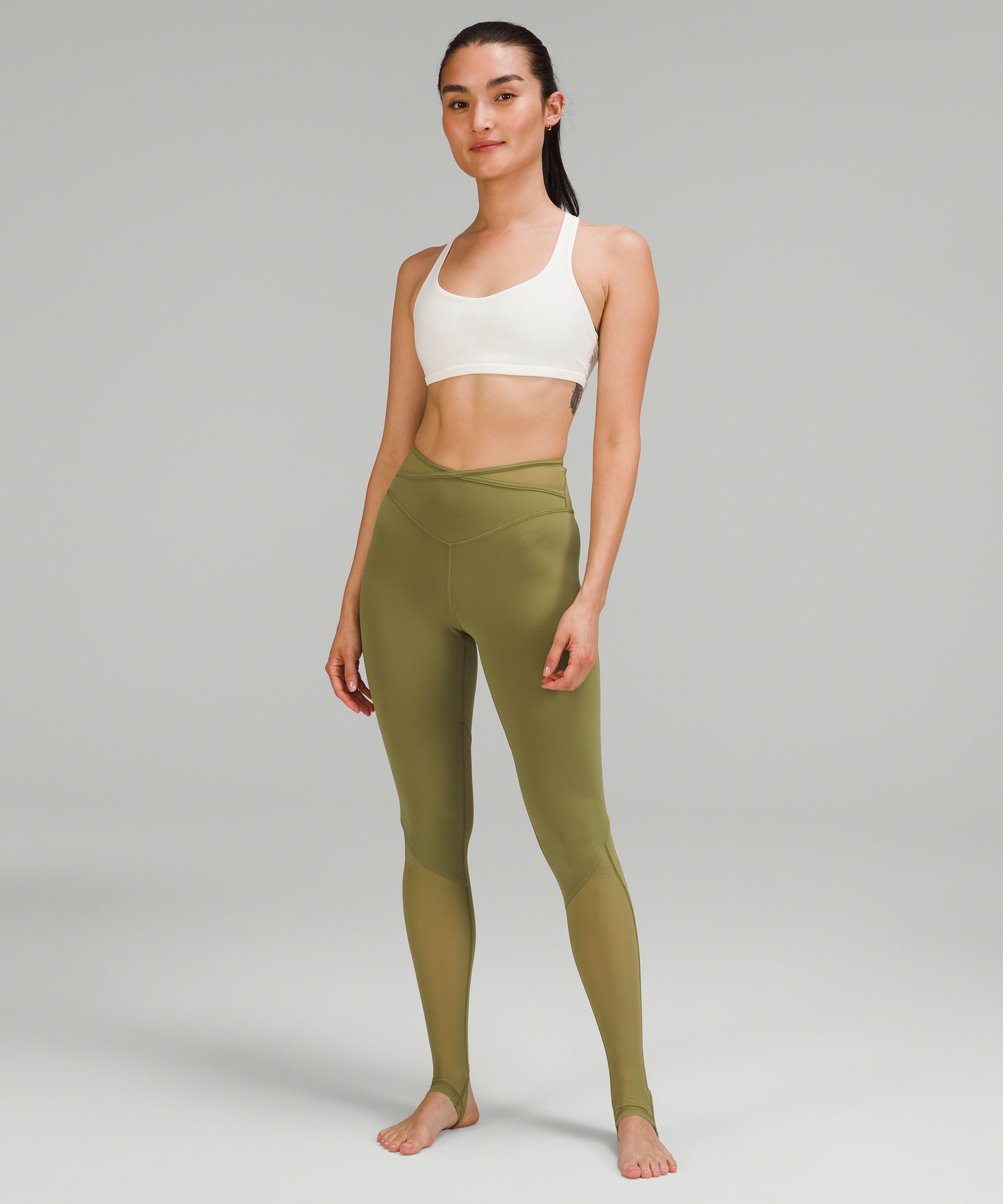 Lululemon athletica Nulu and Crisscross Mesh Stirrup Tight