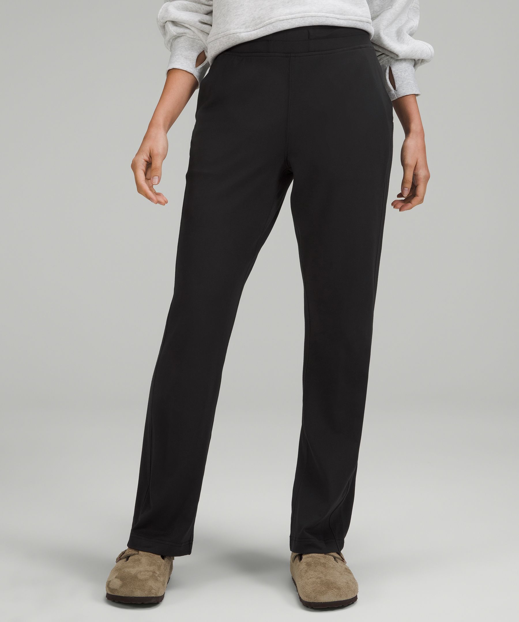 Ready to Rulu Straight-Leg High-Rise Pant