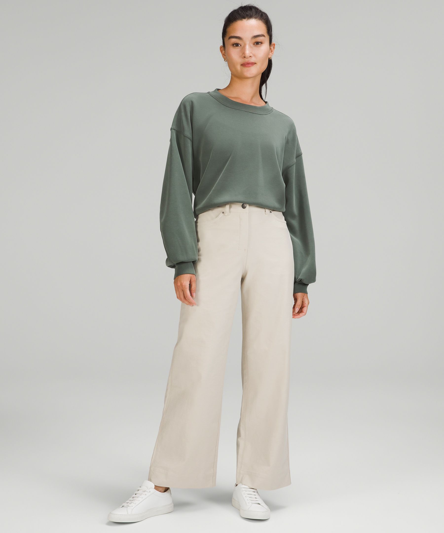 City Sleek 5 Pocket Wide Leg High Rise Pant