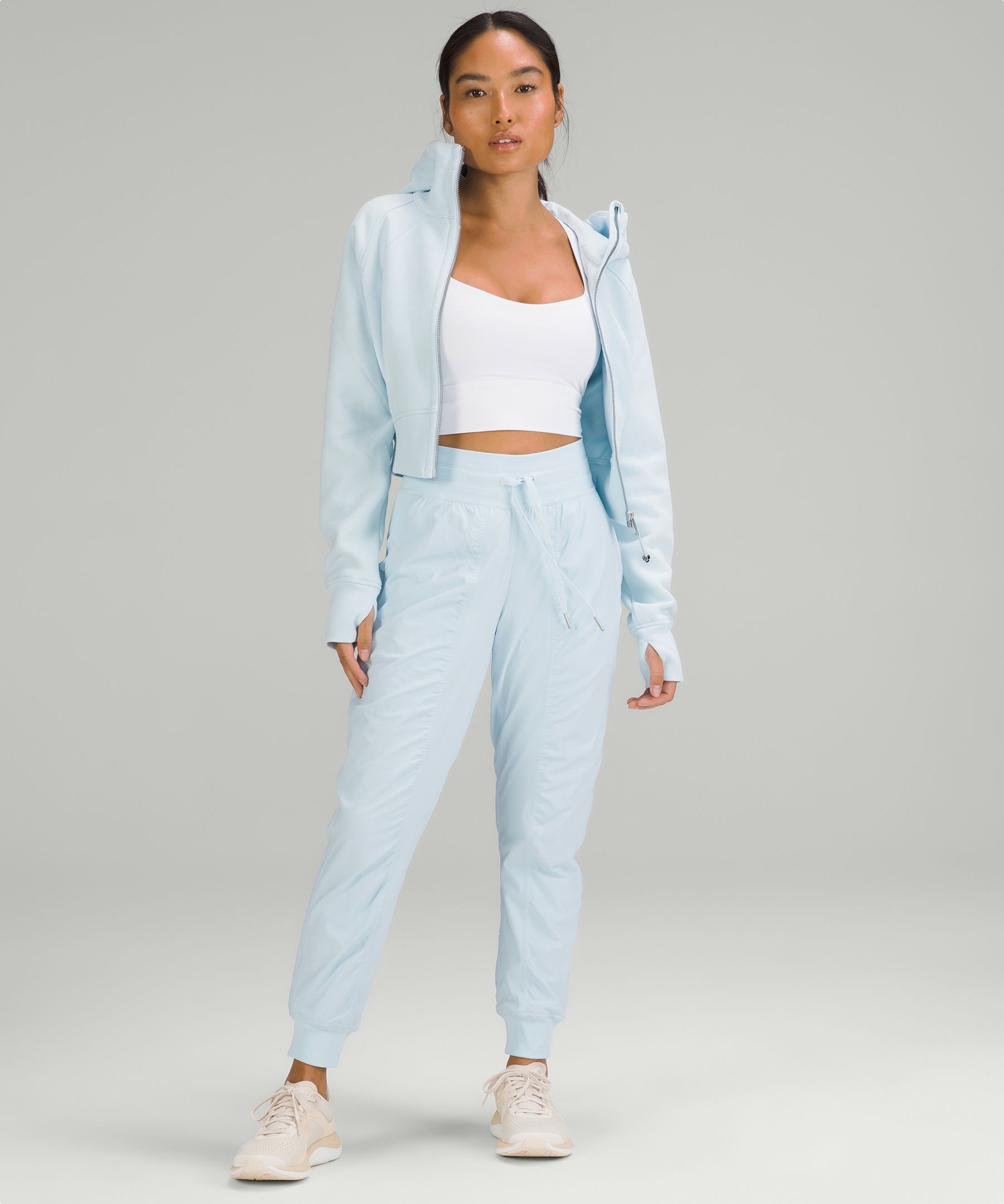 Dance Studio Mid-Rise Lined Jogger, Powder Blue