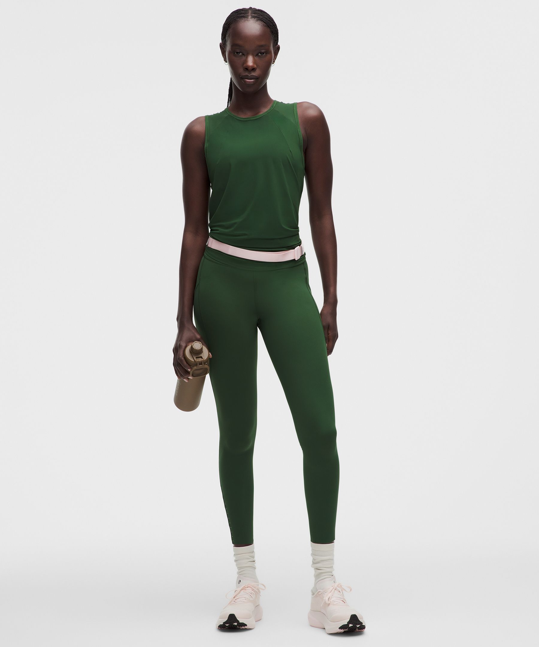 lululemon – Women’s Fast and Free High-Rise Tight Leggings 5 Pocket – 25″ – Color Green – Size 18
