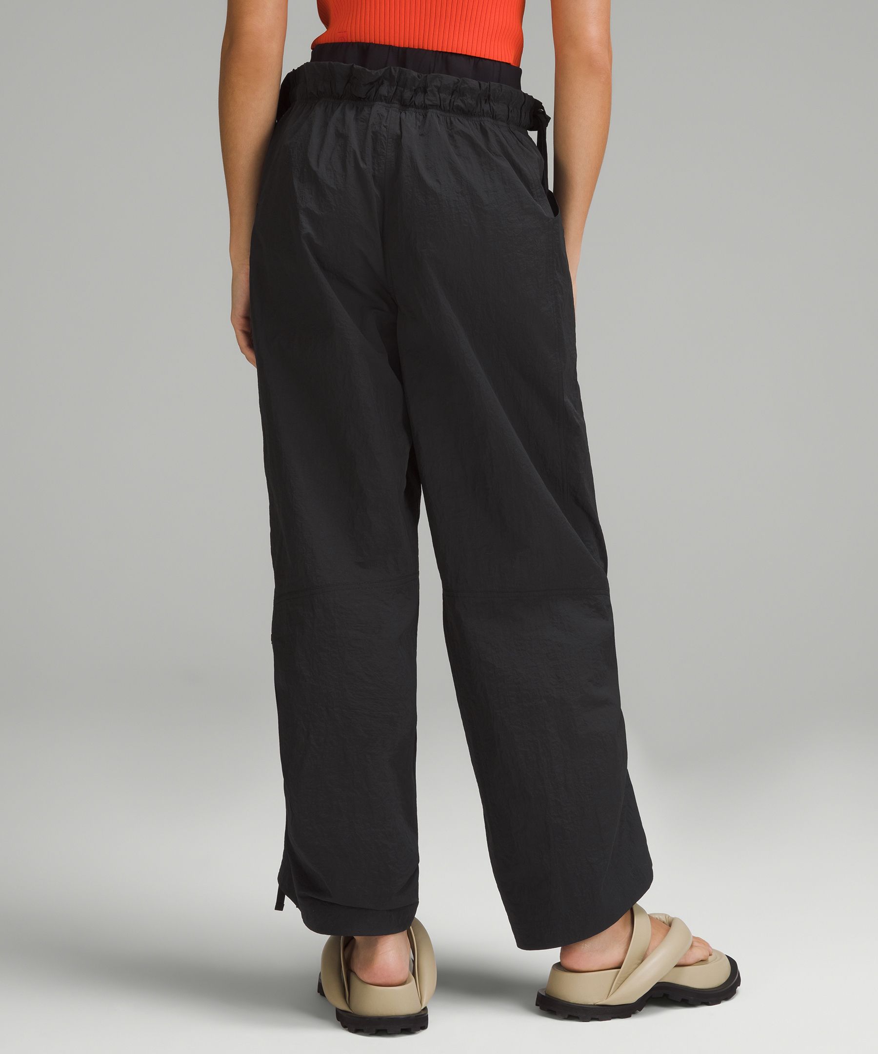 Cinchable Wide-Leg High-Rise Pant - The Sweat Edit