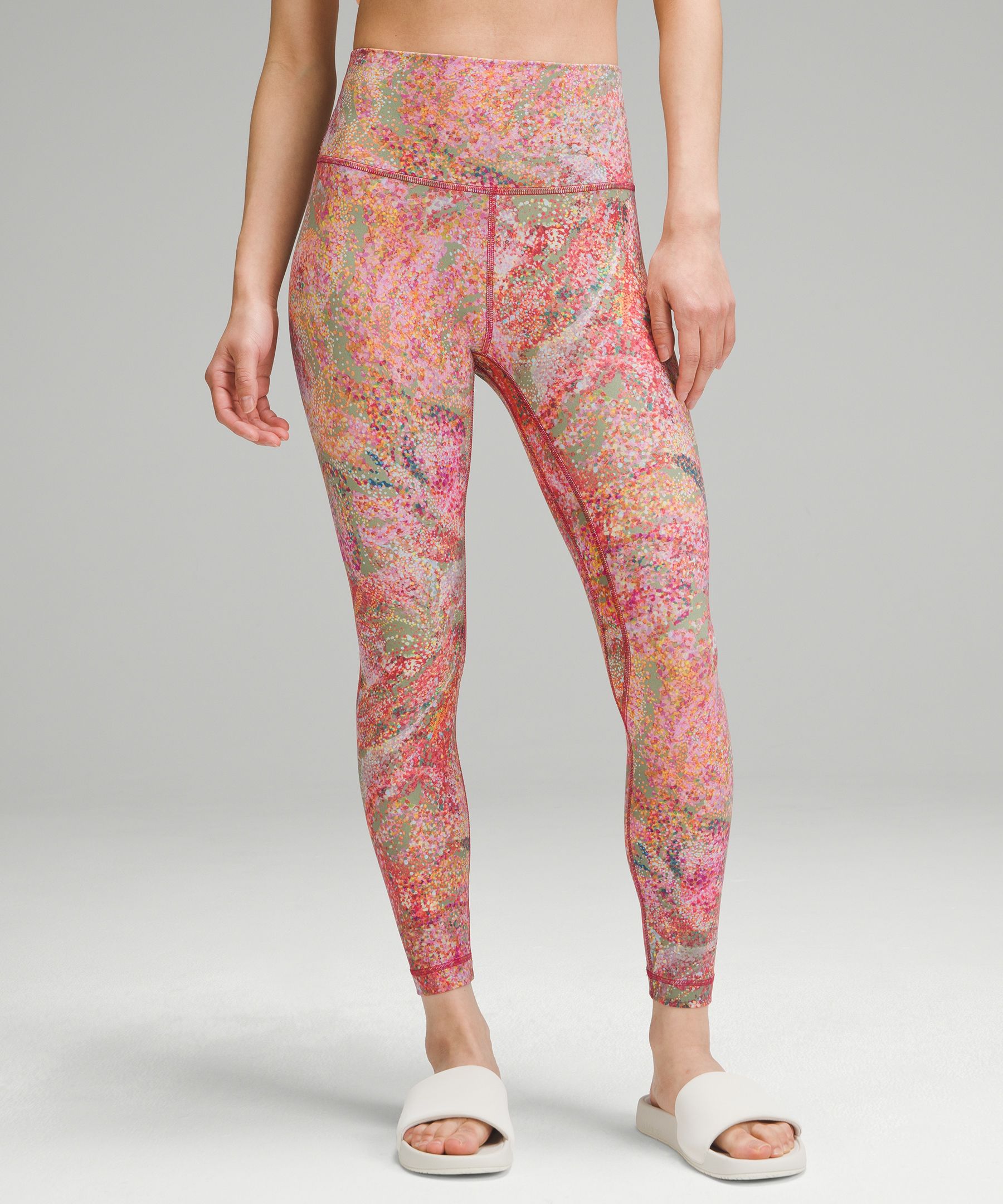 Lululemon pink tights best sale