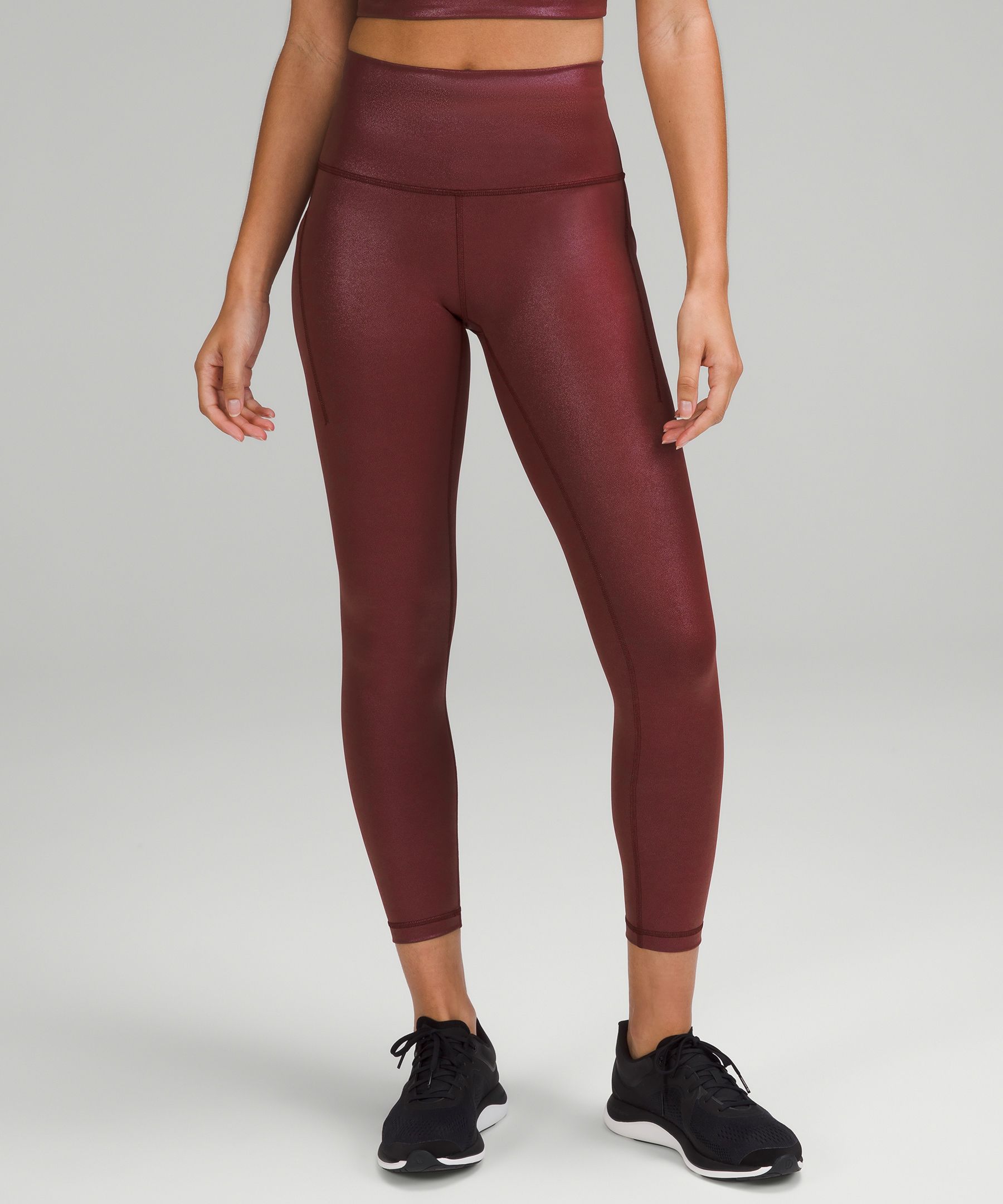 Lululemon wunder under pants stripes bordeaux drama review 1