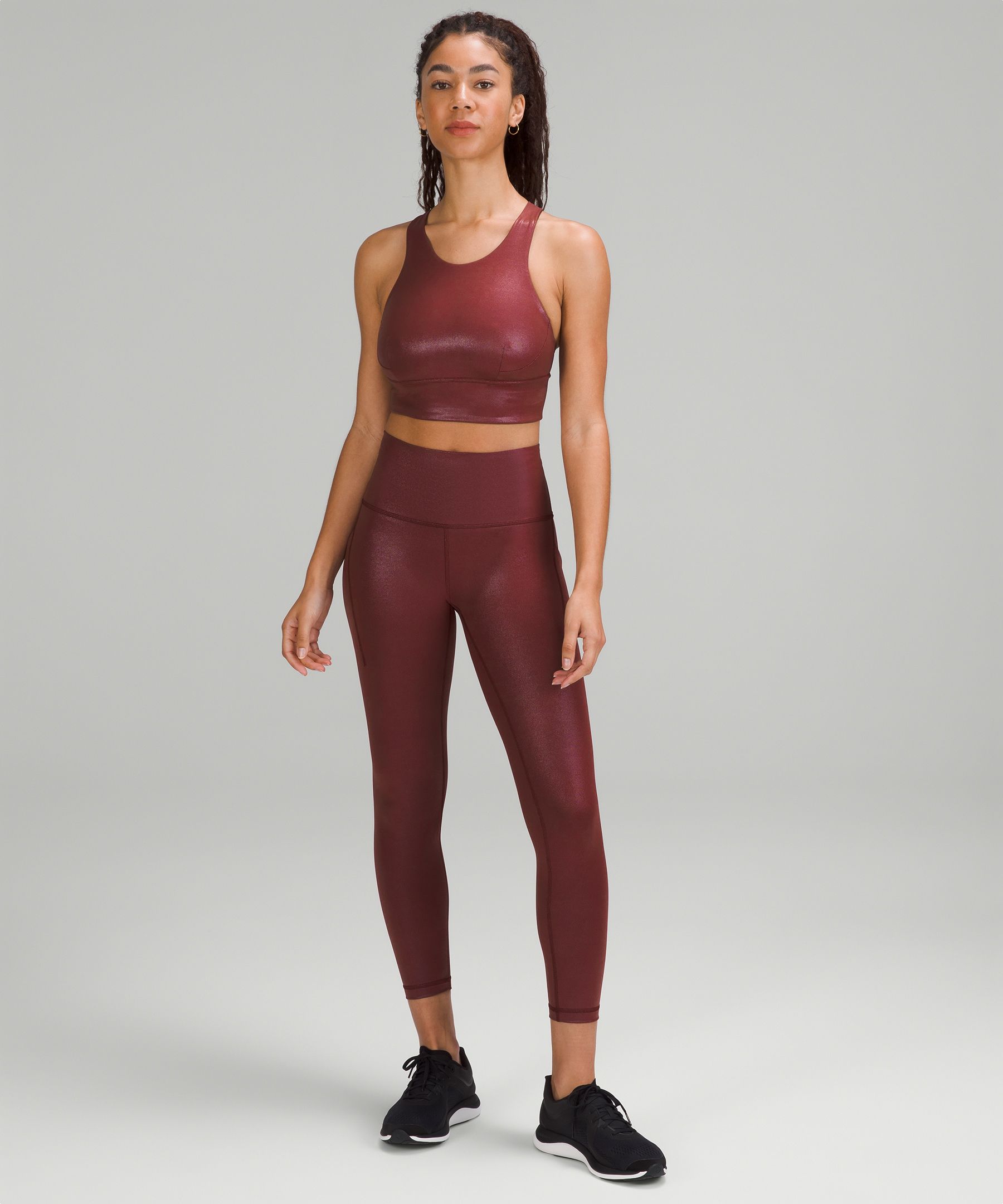 Lululemon wunder under pants stripes bordeaux drama review 1 - Agent  Athletica