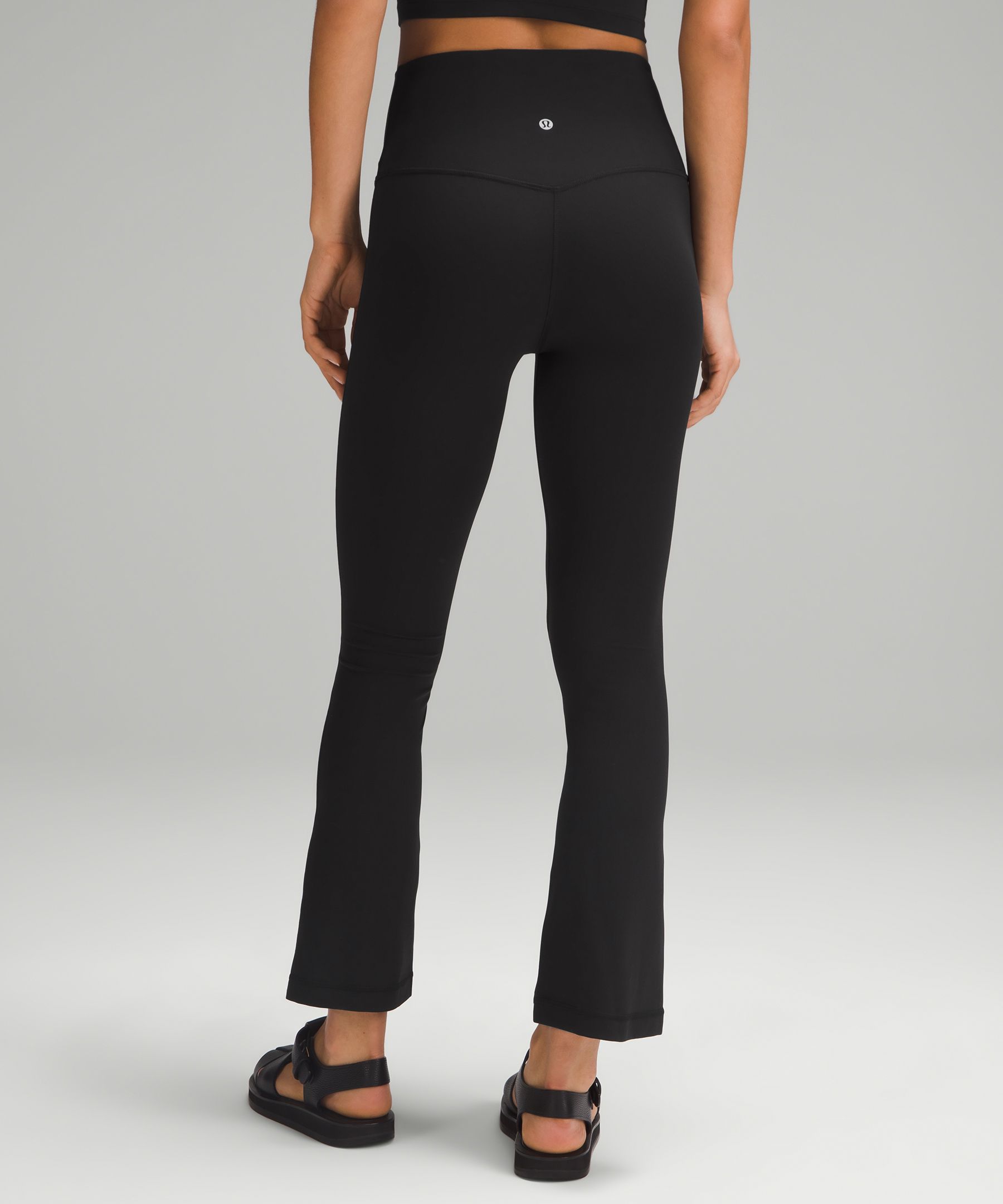 Align Mini Flared Pant (4) Black, Define Cropped Half Zip (6