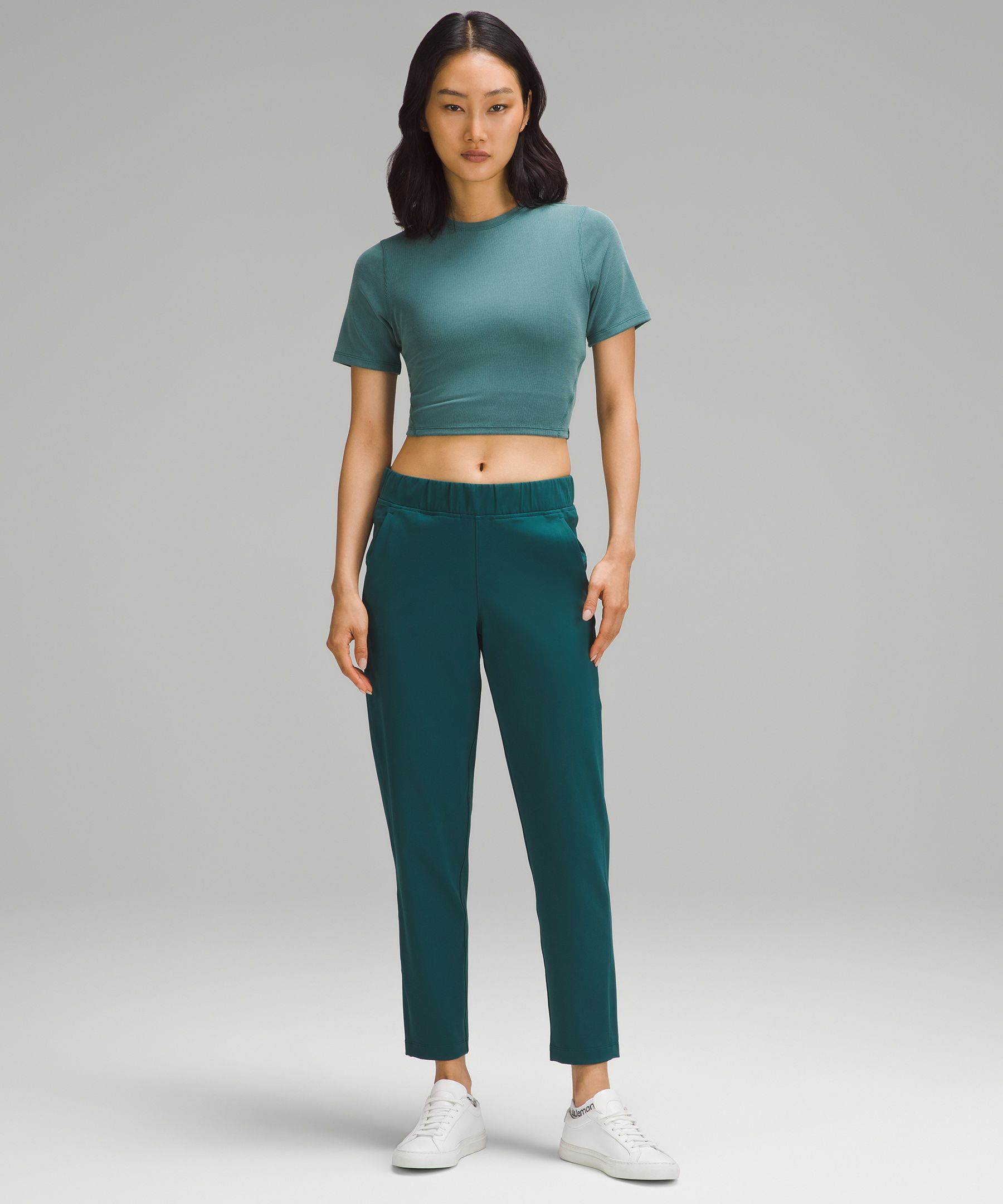 Luxtreme Slim-Fit Pull-On Mid-Rise Pants