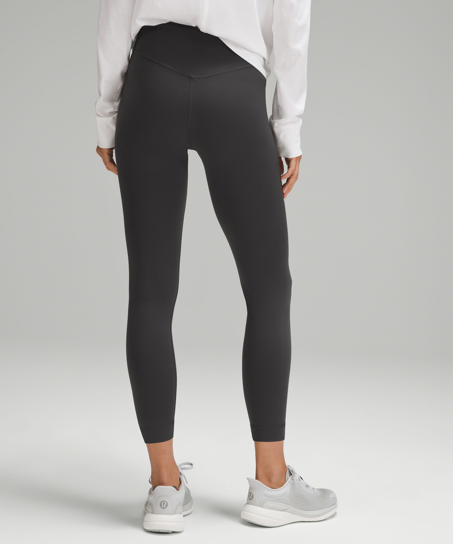 NWT Lululemon Wunder Under High-Rise Tight 25 Size 6 White Grey