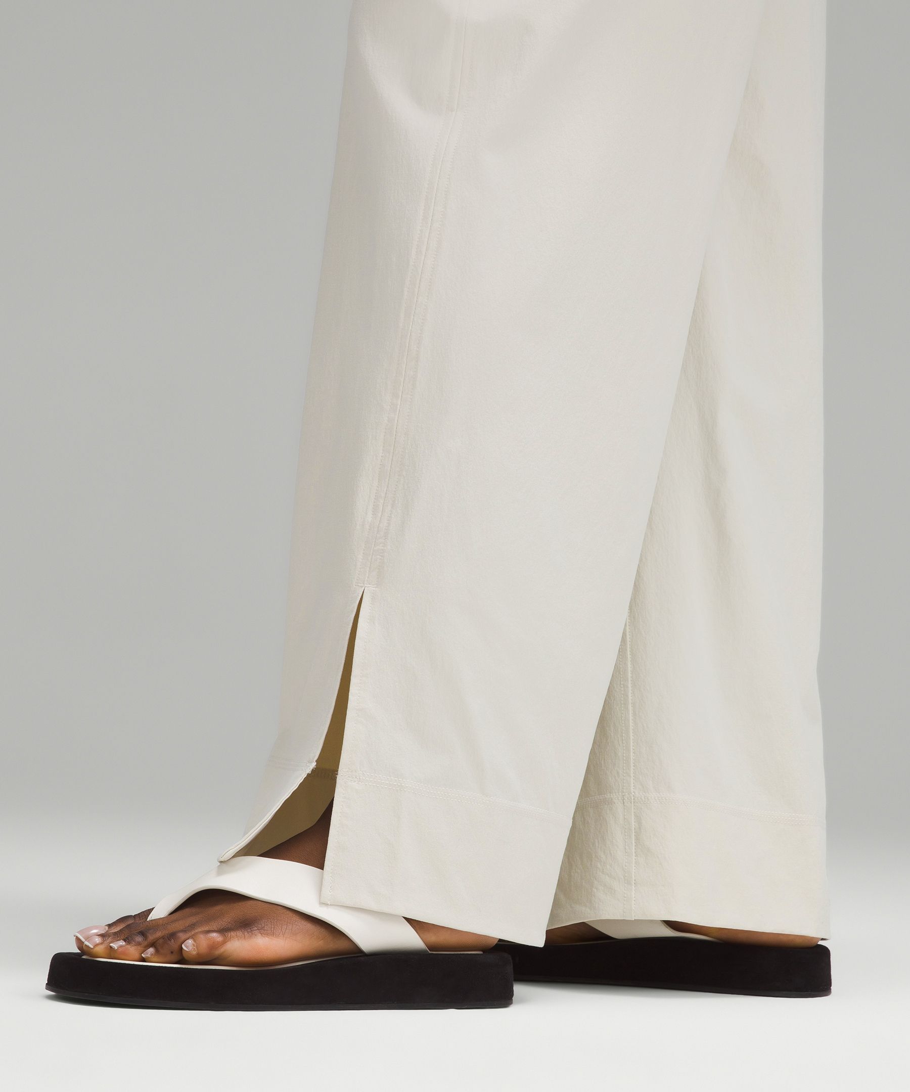 Stretch Woven Wide-Leg High-Rise Pant, Women's Pants