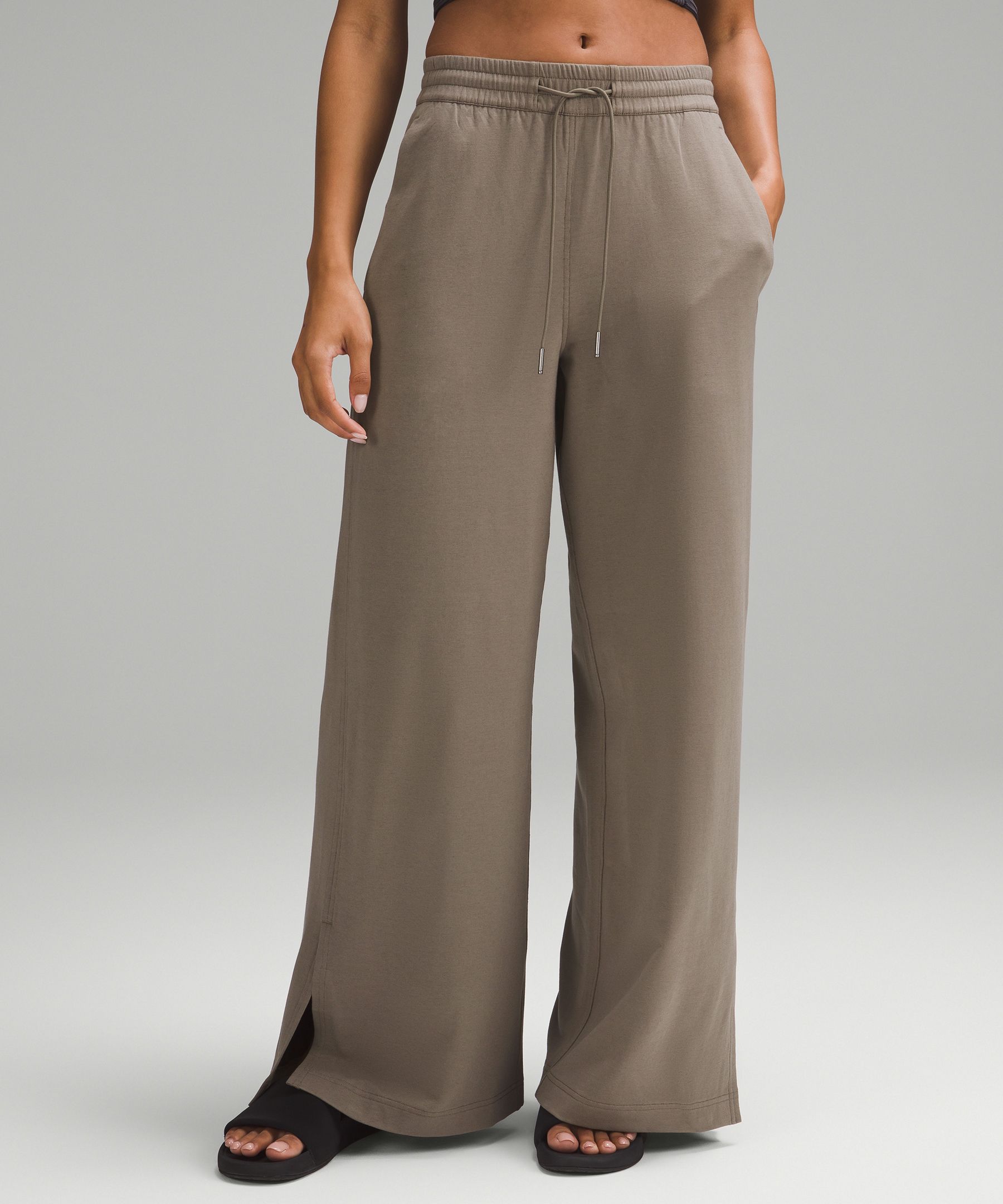 French Terry Modal Wide Leg Pant  Wide leg pants, Wide leg, French terry