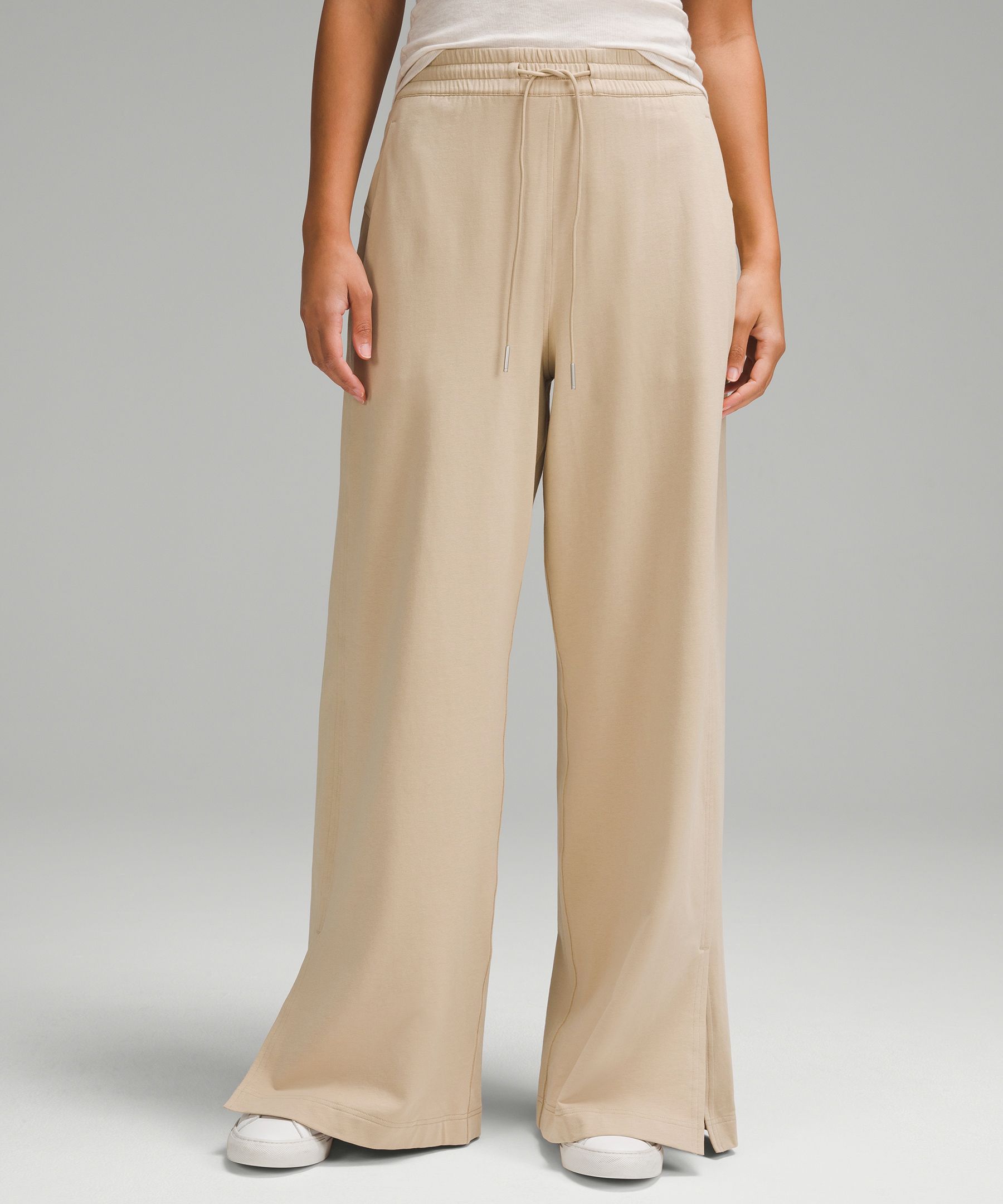 Women's Ultra High-Rise Wide-Leg Linen Blend Pants