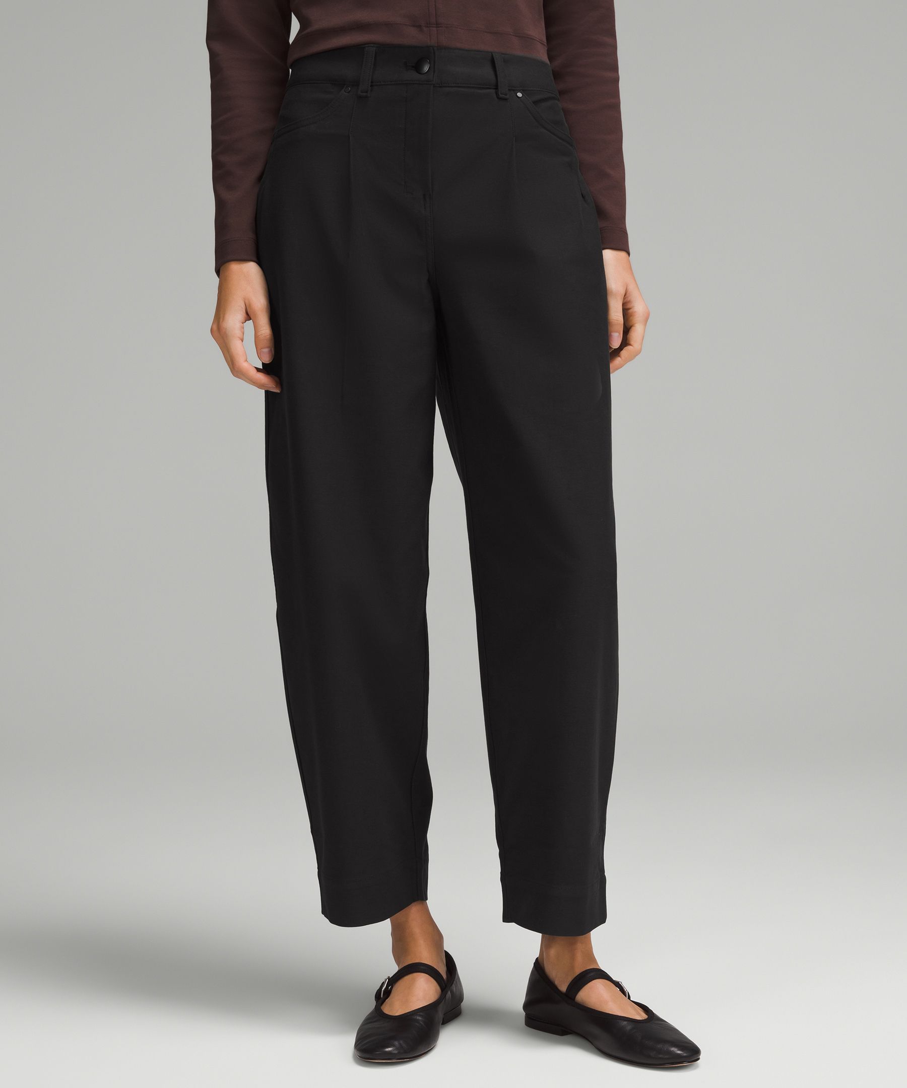 Lululemon athletica City Sleek 5 Pocket High-Rise Wide-Leg Pant Full Length  *Light Utilitech, Women's Trousers