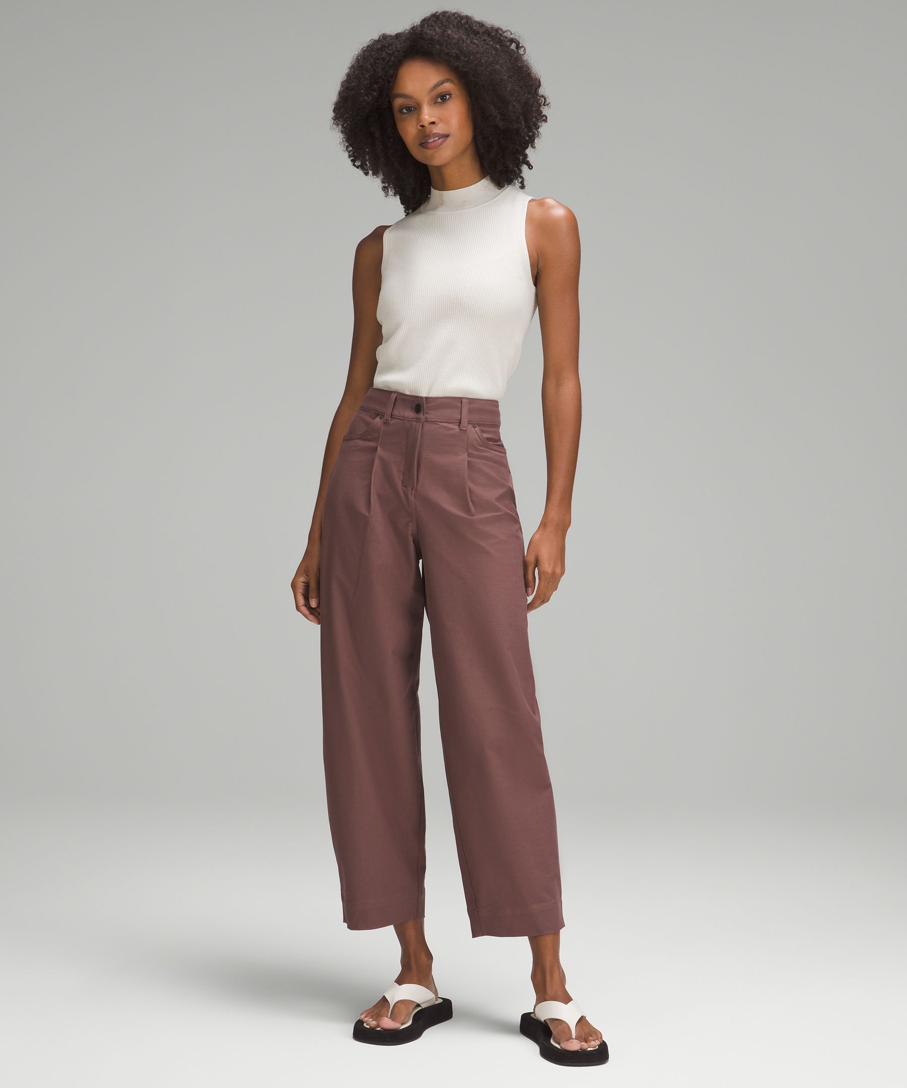 Lululemon City Sleek Barrelleg Pants Full Length Light Utilitech