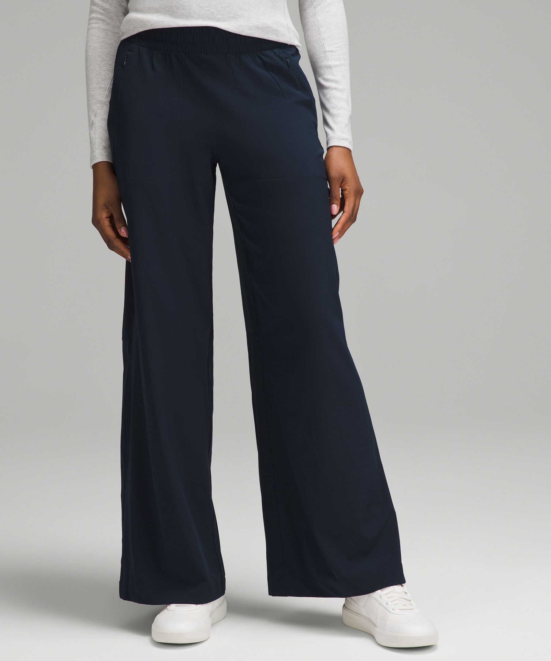 Lululemon Womens Soft Pants 5 Pocket Zip Front Tapered Leg Plum Purple Size  4
