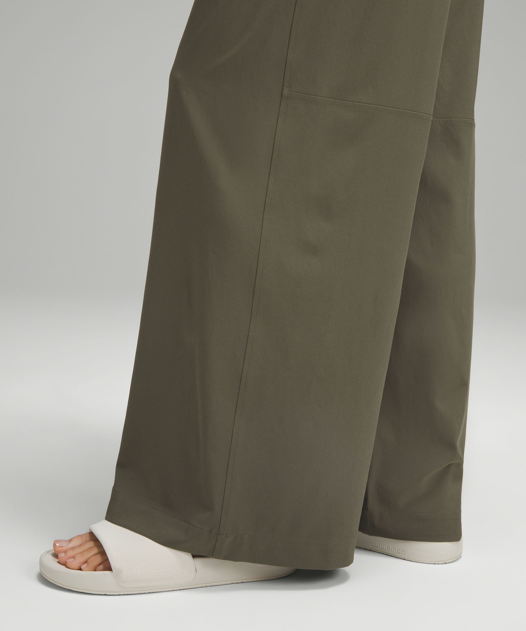 lululemon Women's Swift Wide-Leg Mid-Rise Pant Full Length, Bone