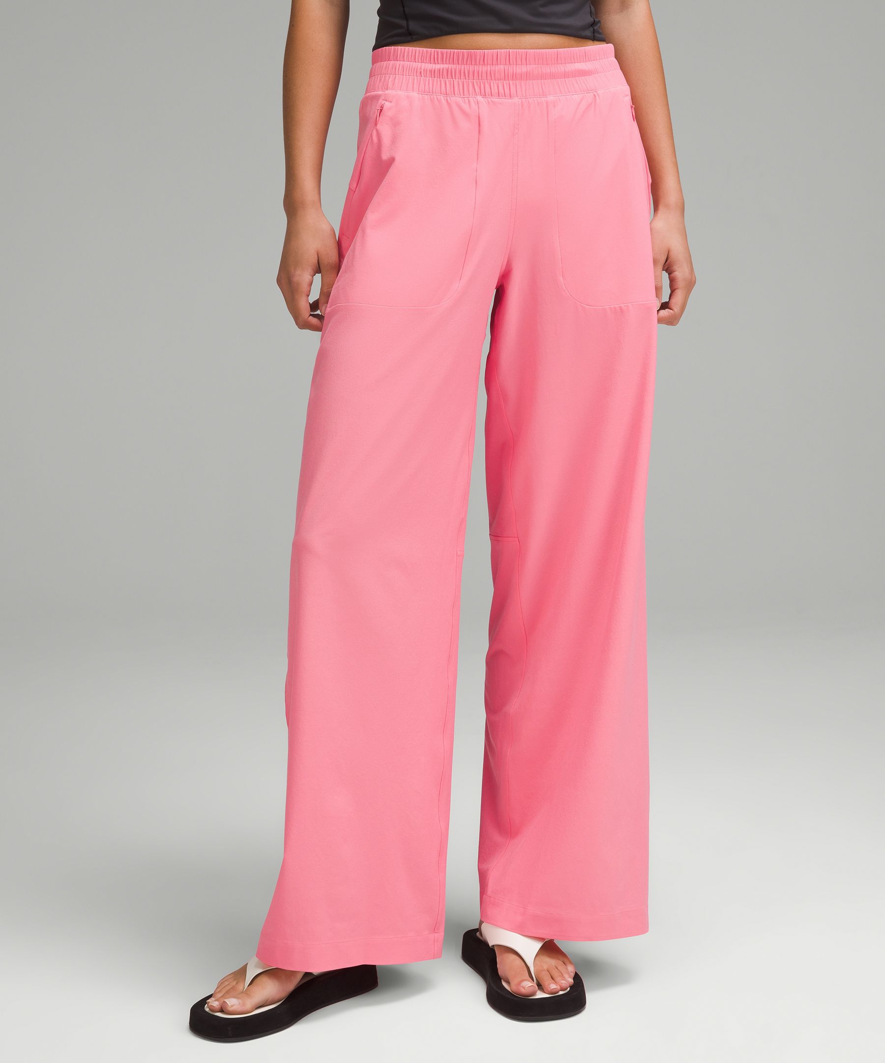 Swift Mid-Rise Wide-Leg Pant - Pink