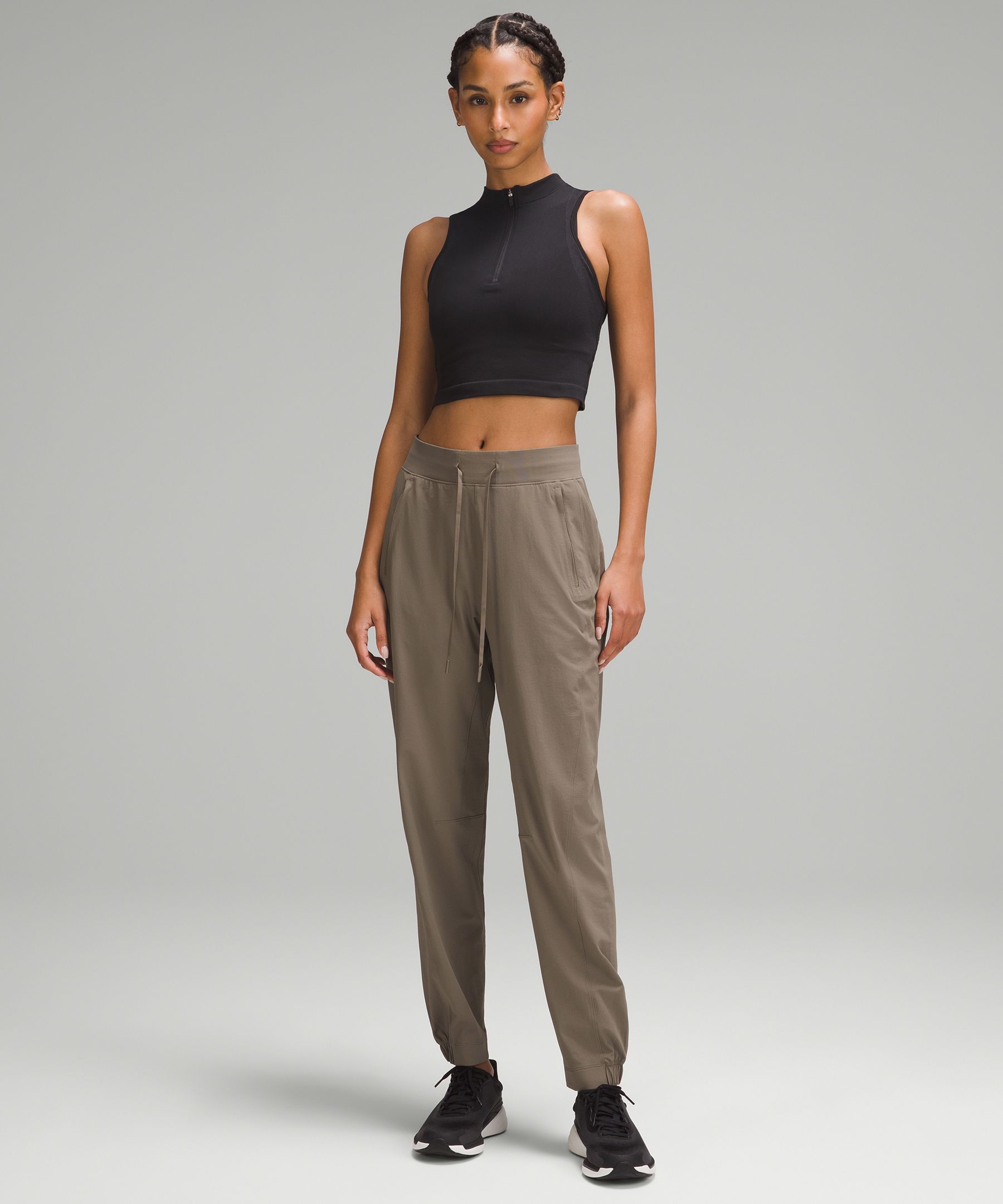 lululemon athletica, Pants & Jumpsuits, Lululemon Wanderer Jogger Grey  Sage Relaxed Fit Swift Ultra Light Pants Size 8