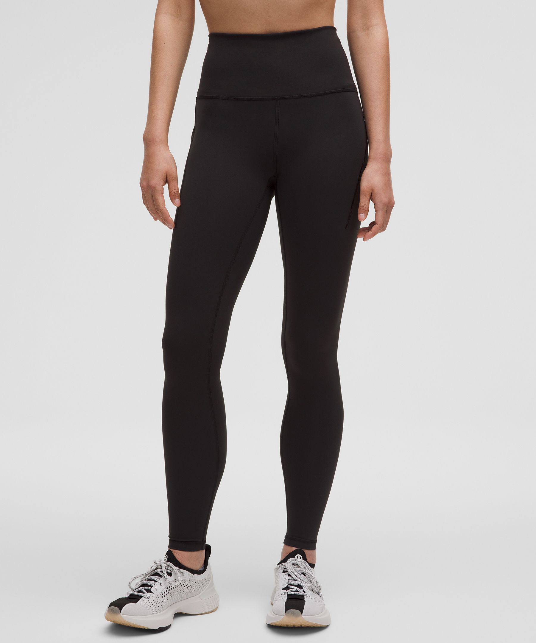 $128 Lululemon Wunder Under High Rise Tight Flocked 28 Plumful