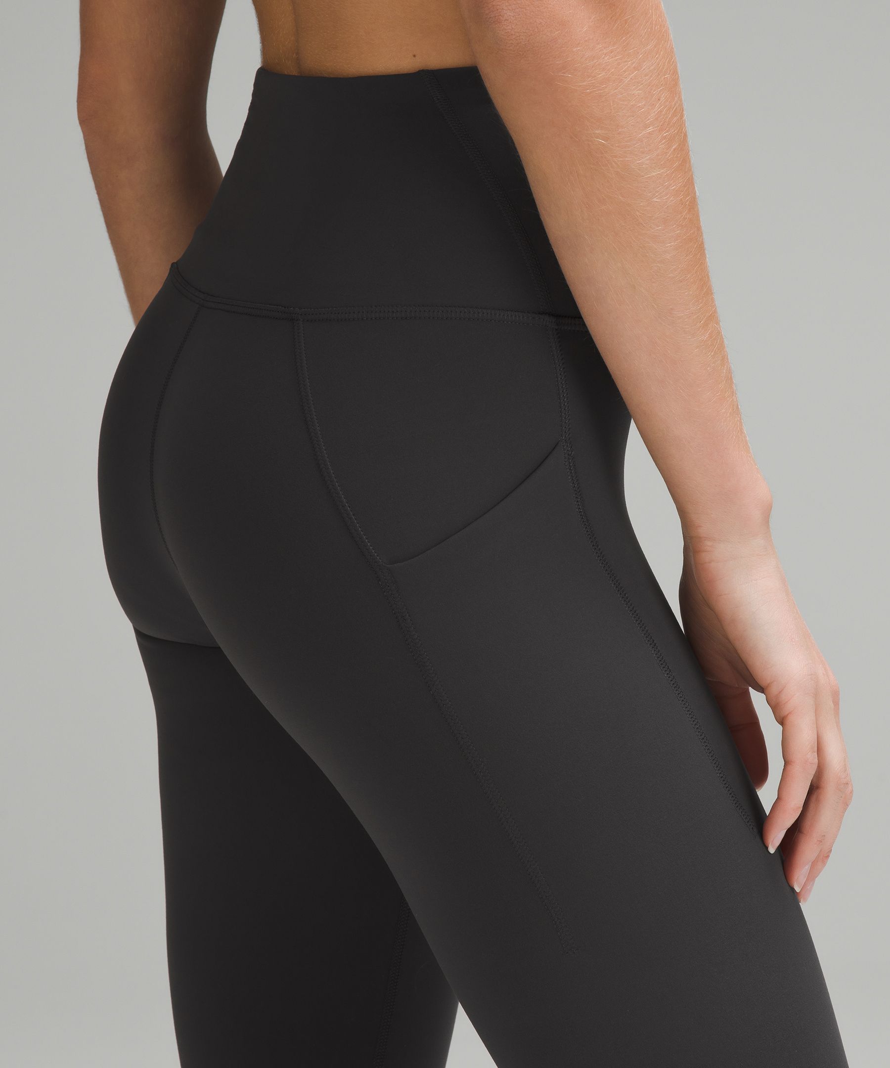 Lululemon Black and White Mosaic with Side Pockets Full Length Legging –  The Saved Collection