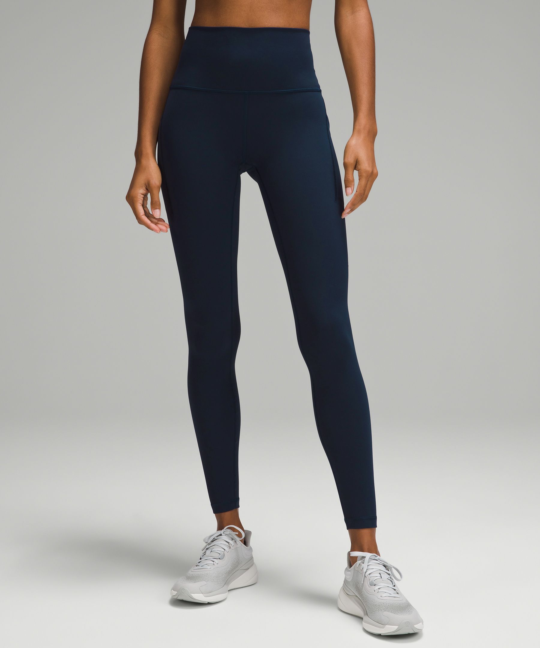 SOFTREME. Blue Ultrasoft Leggings with side pockets – Pineapple Athleisure