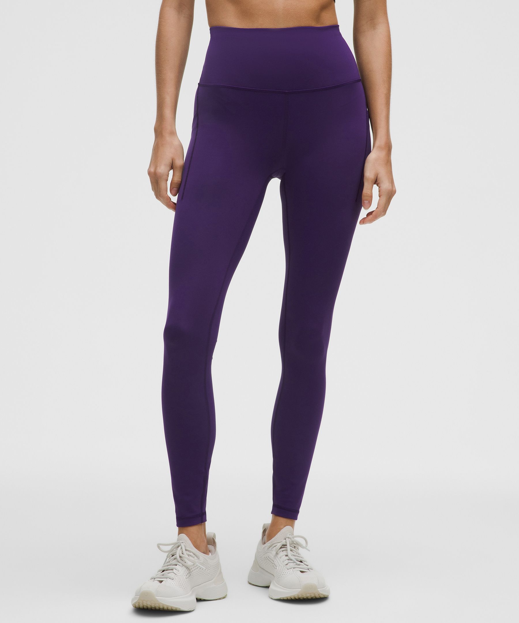 Lululemon Wunder Train High-rise Tight With Pockets 28" In Purple