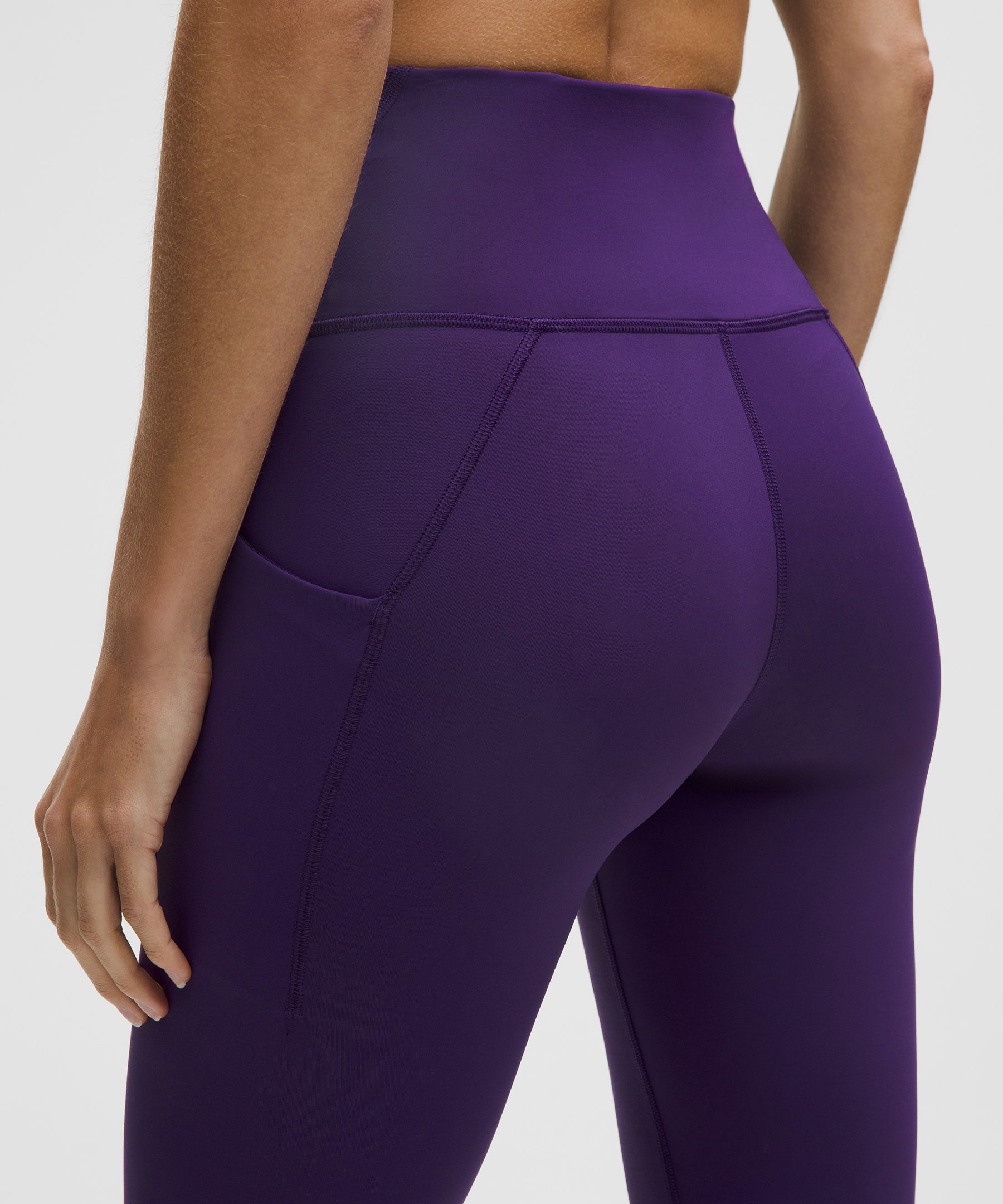 Lululemon Wunder Train High-rise Tight With Pockets 28" In Purple