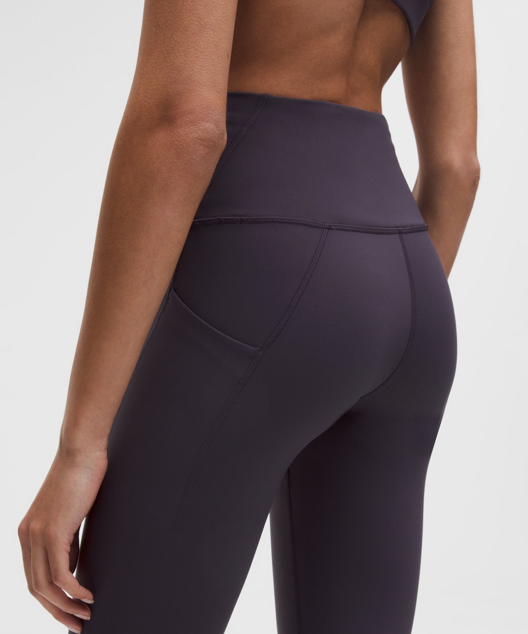 Lululemon Wunder Train High-rise Tight With Pockets 28" In Purple